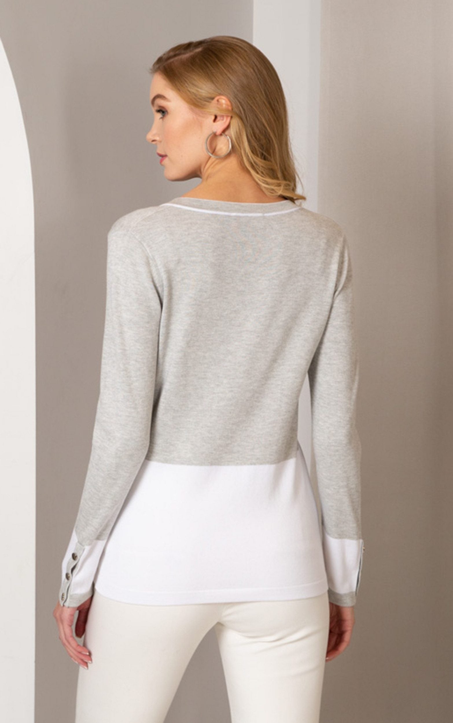 Pullover mit aufgesetzten Taschen