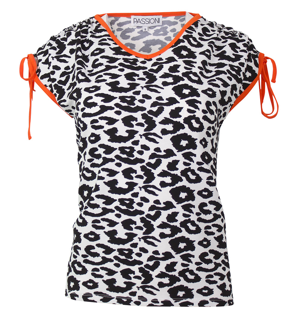 T-Shirt mit Leopardenmuster