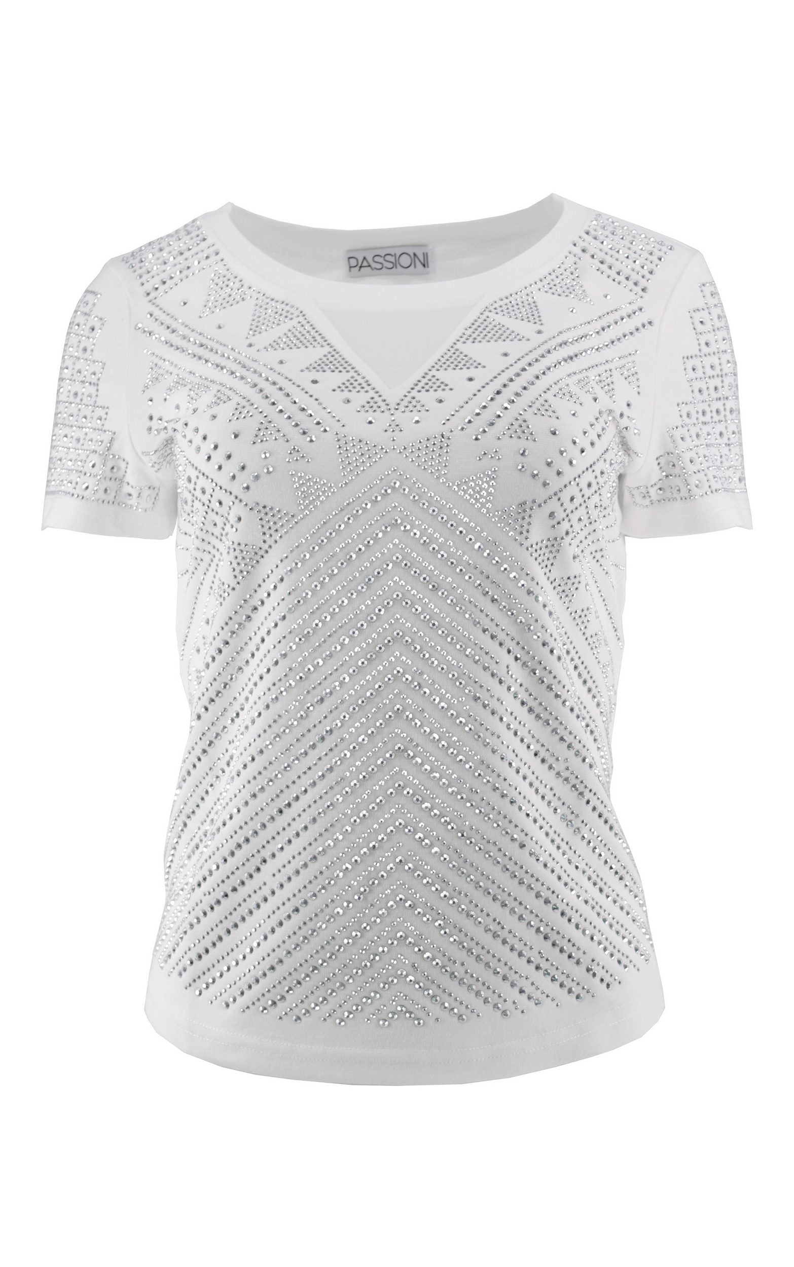 T-Shirt Allover Strassdetails