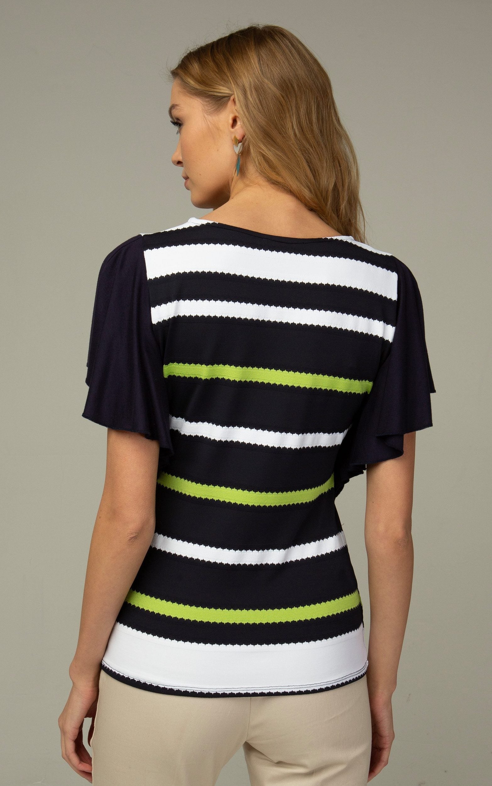 T-Shirt mit Chiffon-Flügelärmeln