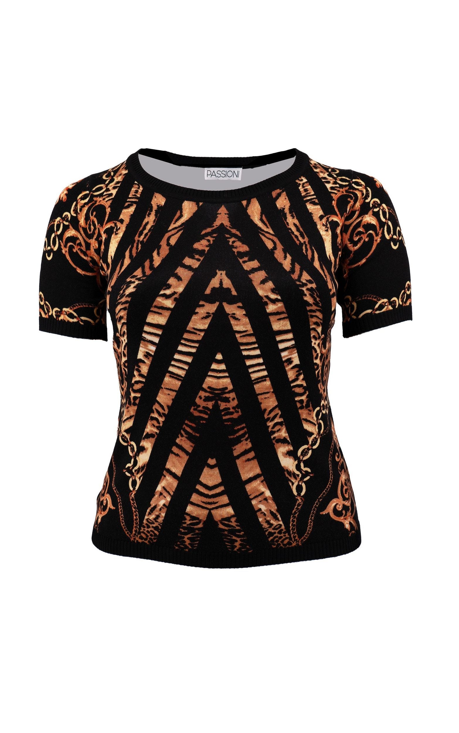 Twinset mit Mustermix und Glitzerdetails