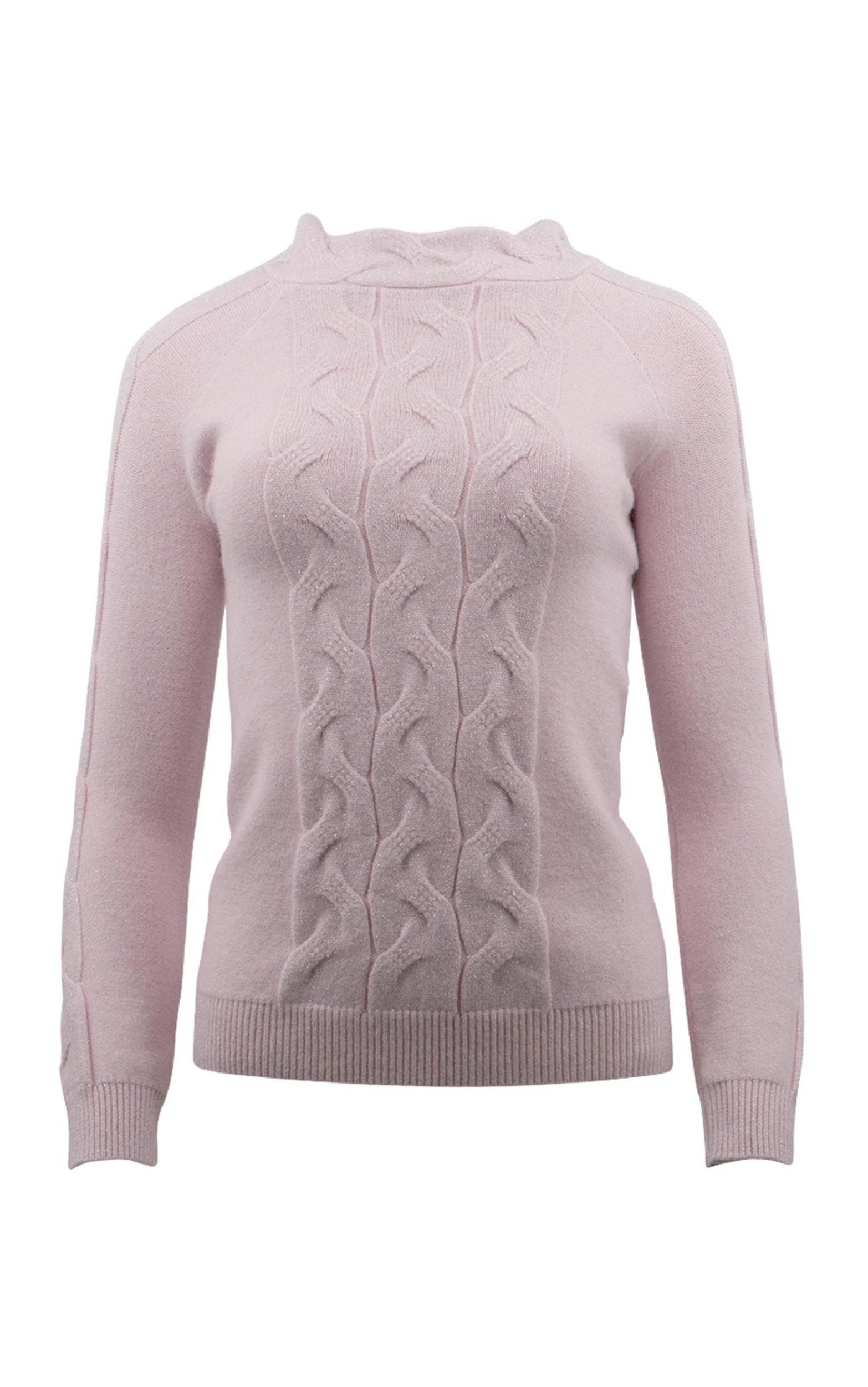 Pullover mit Zopfmusterstrick