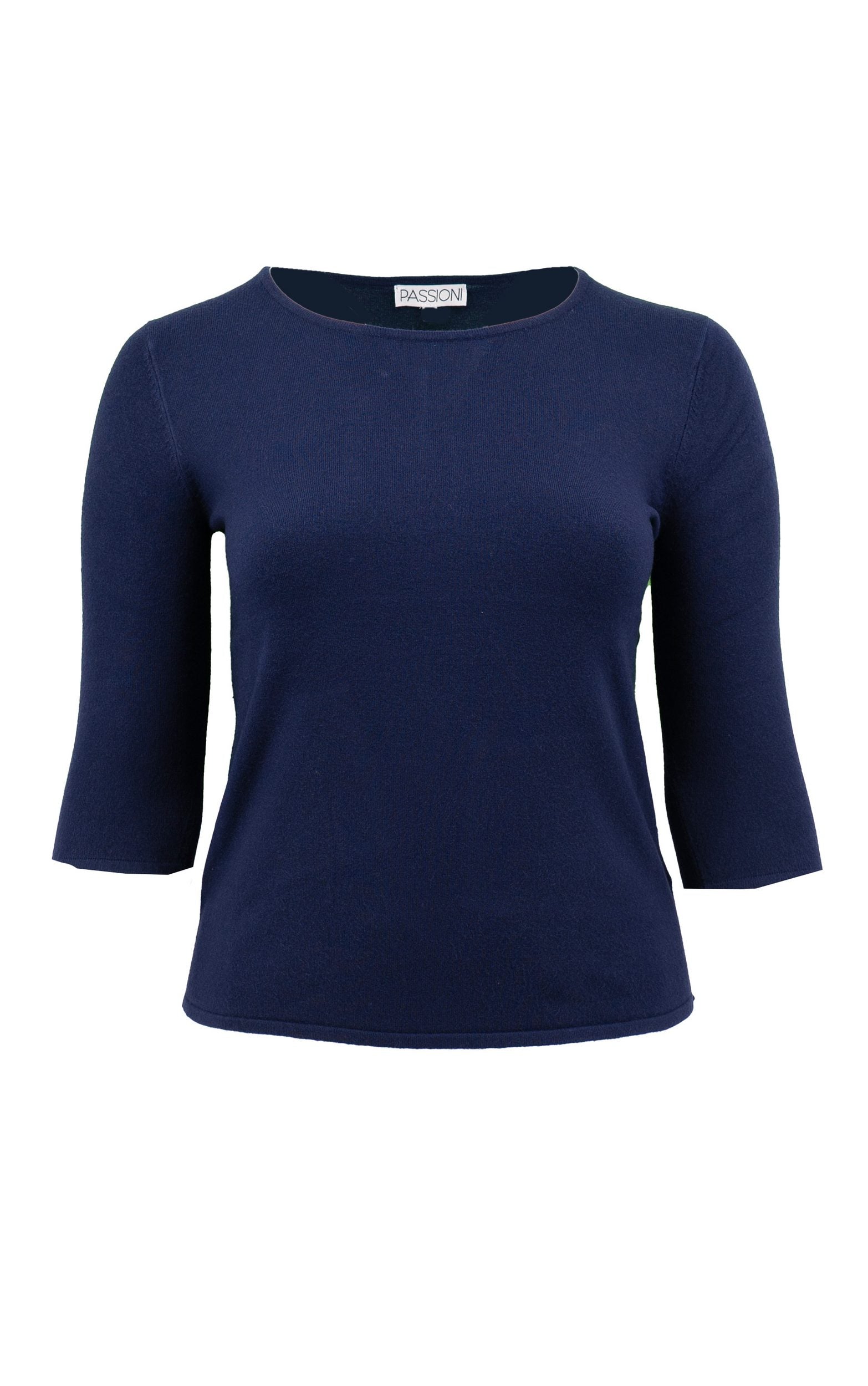Basic-Pullover mit 3/4-Ärmeln