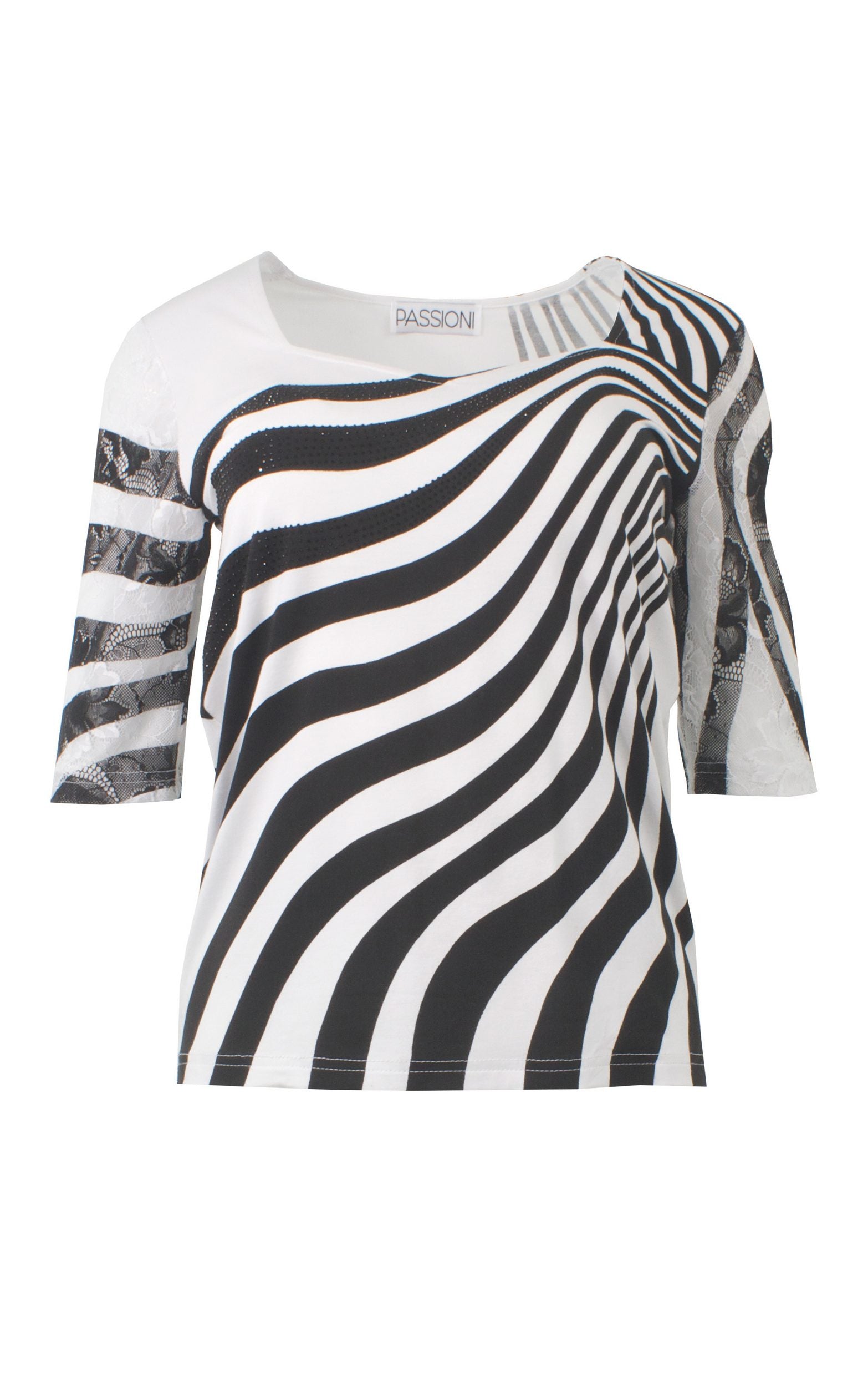 T-Shirt mit Zebra-Print