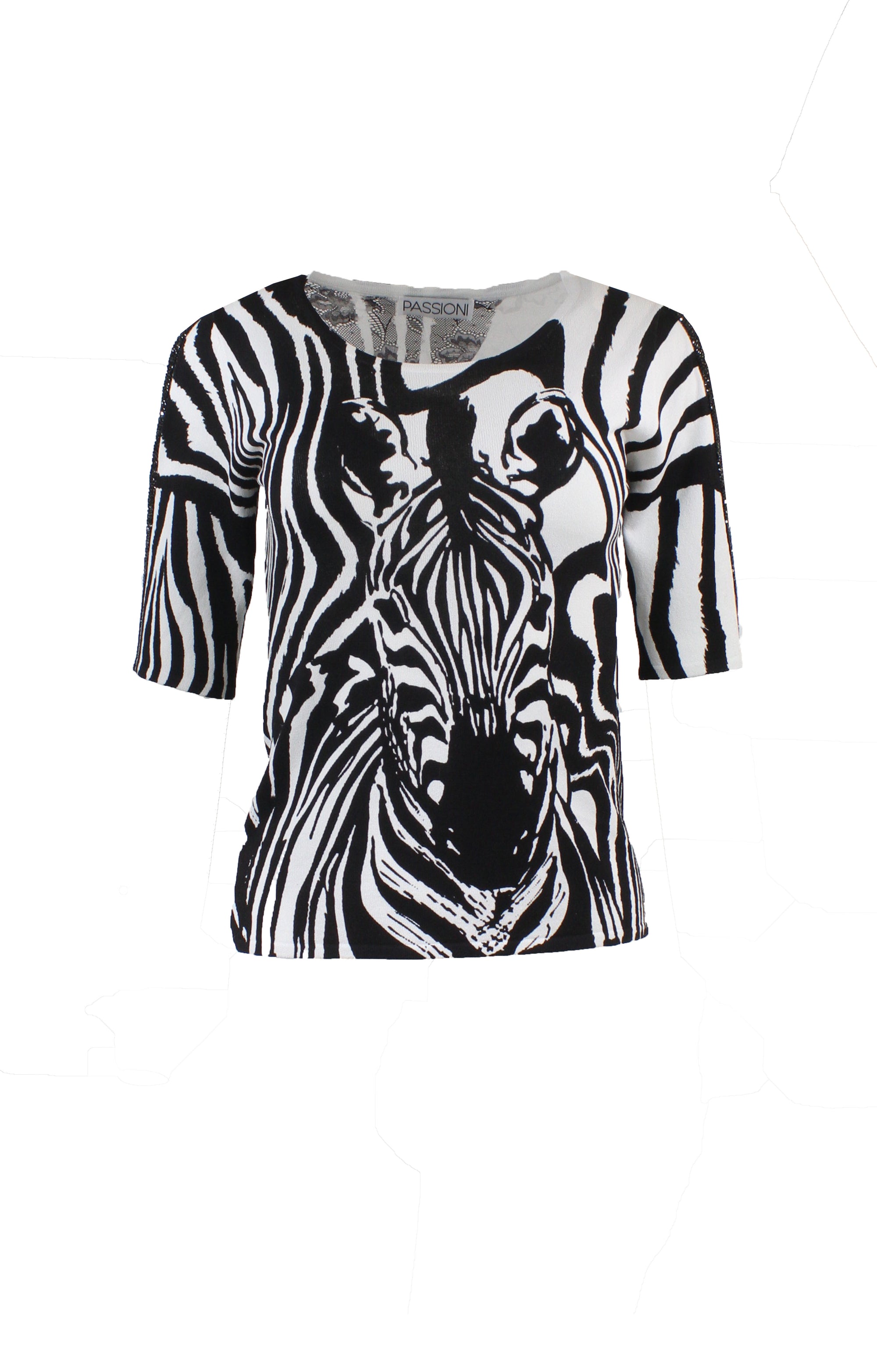 T-Shirt mit Zebra-Muster