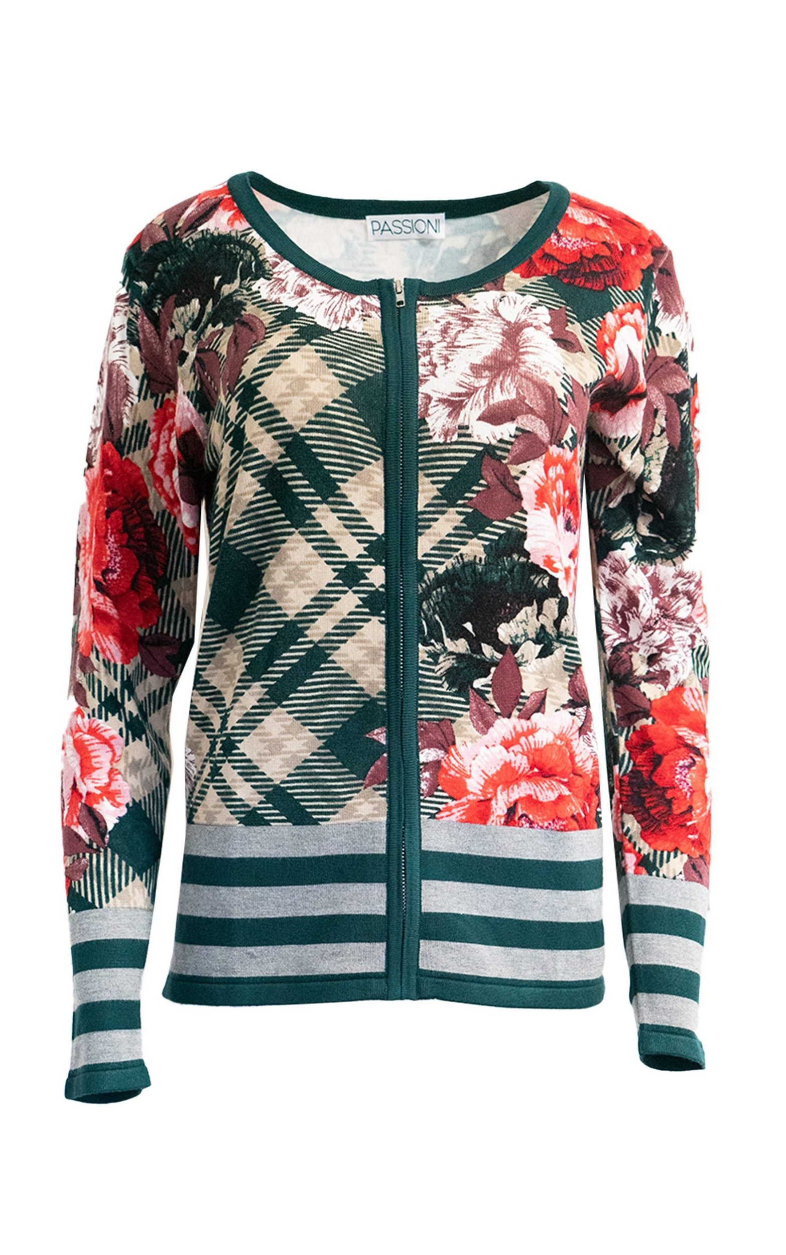 Twinset mit Blumendruck