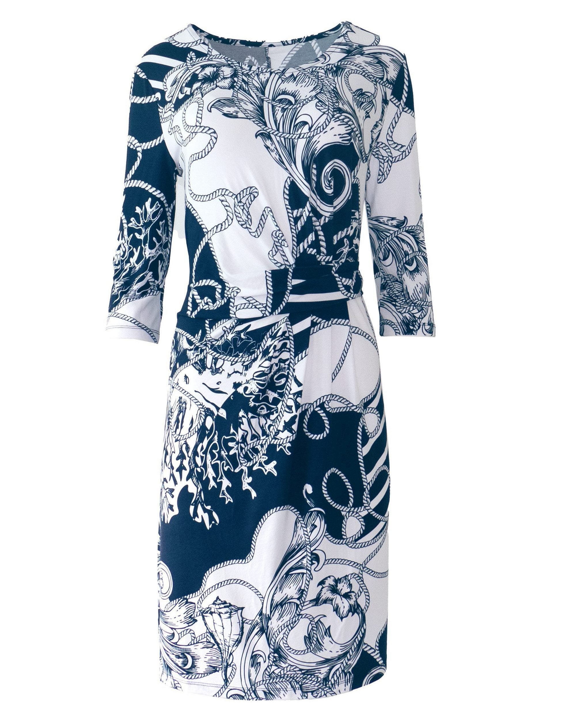 Midikleid mit 3/4-Ärmeln
