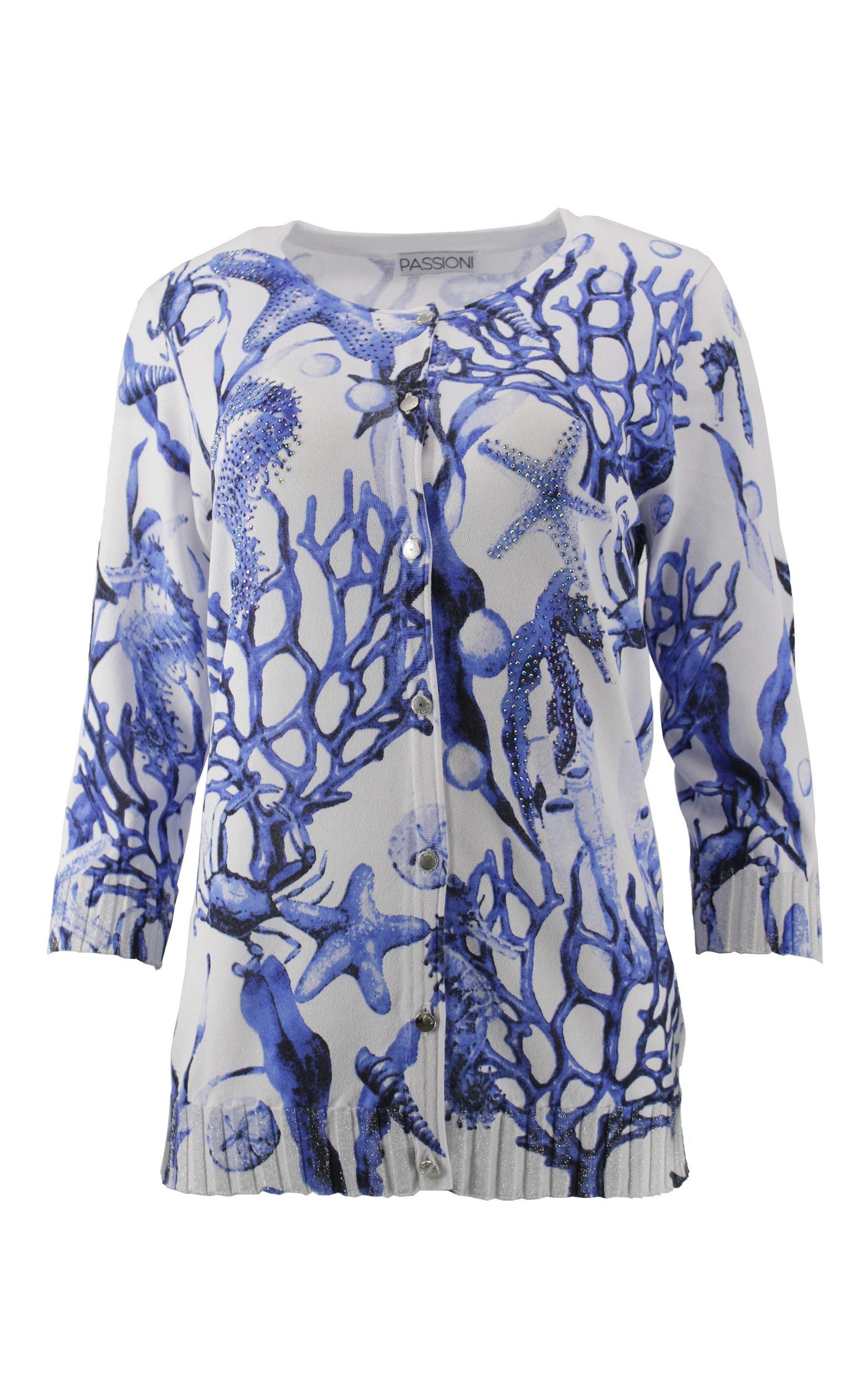 Twinset mit Korallen-Print