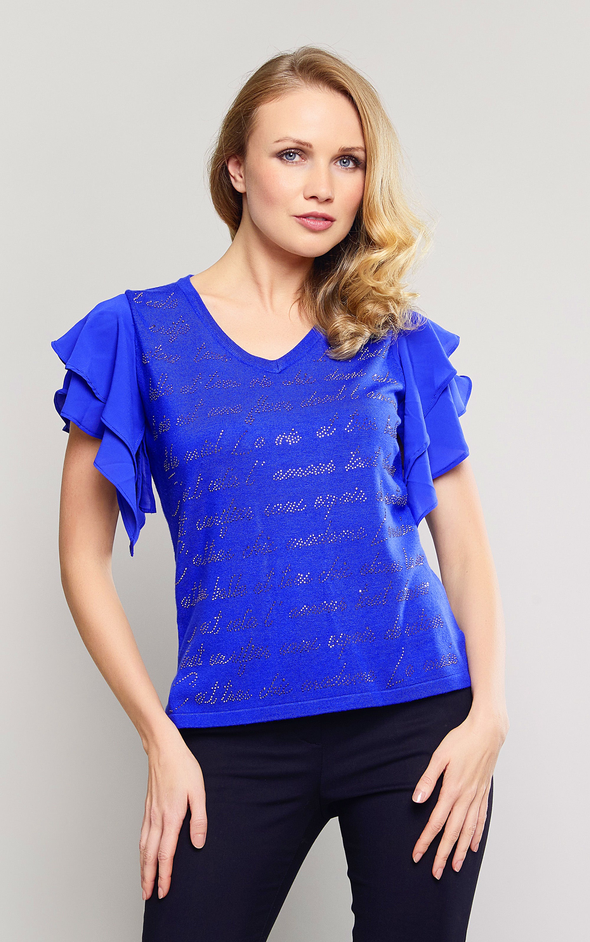 T-Shirt mit Flügelärmeln