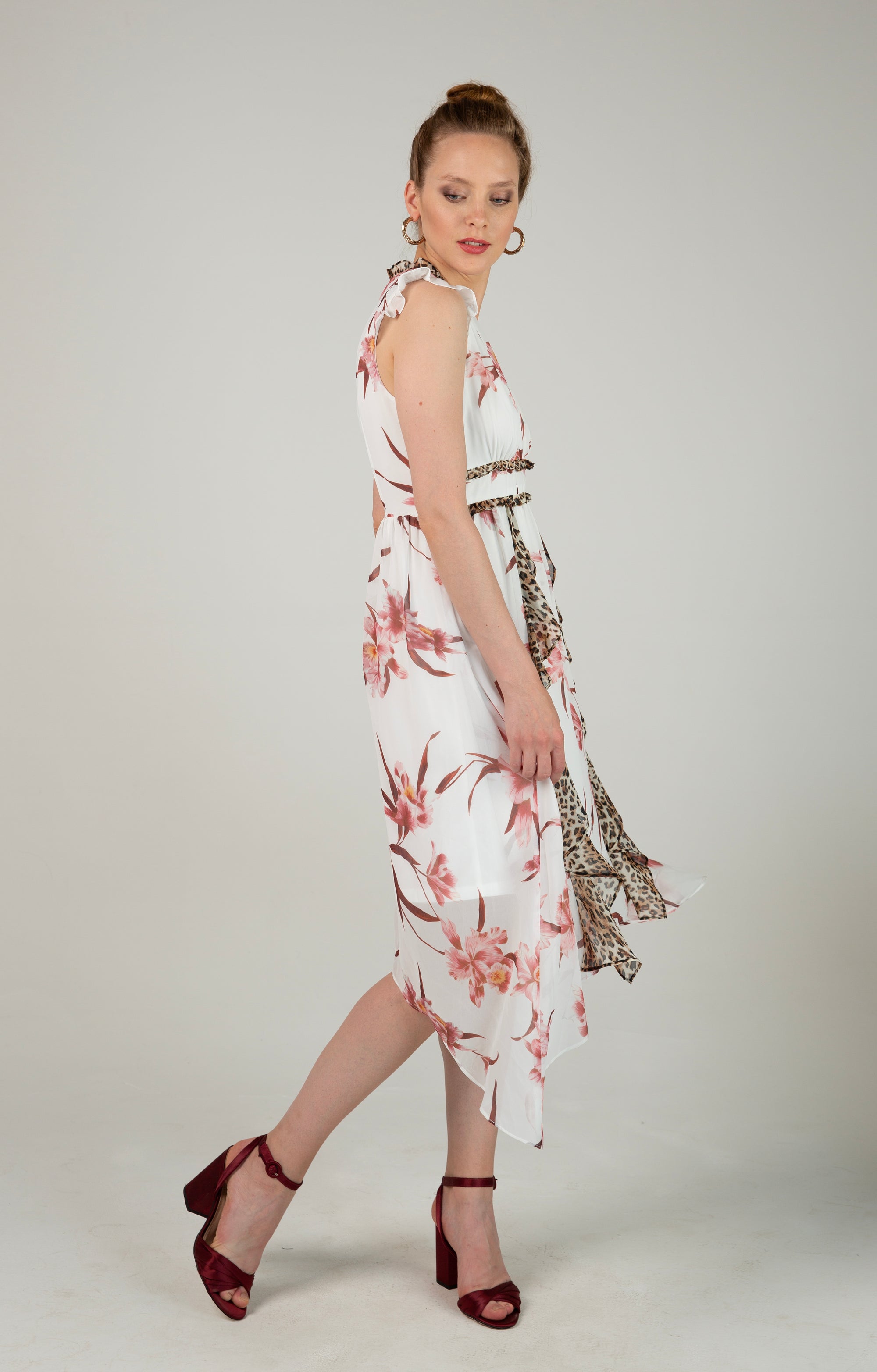 Druckkleid Elegantes Kleid im Mustermix