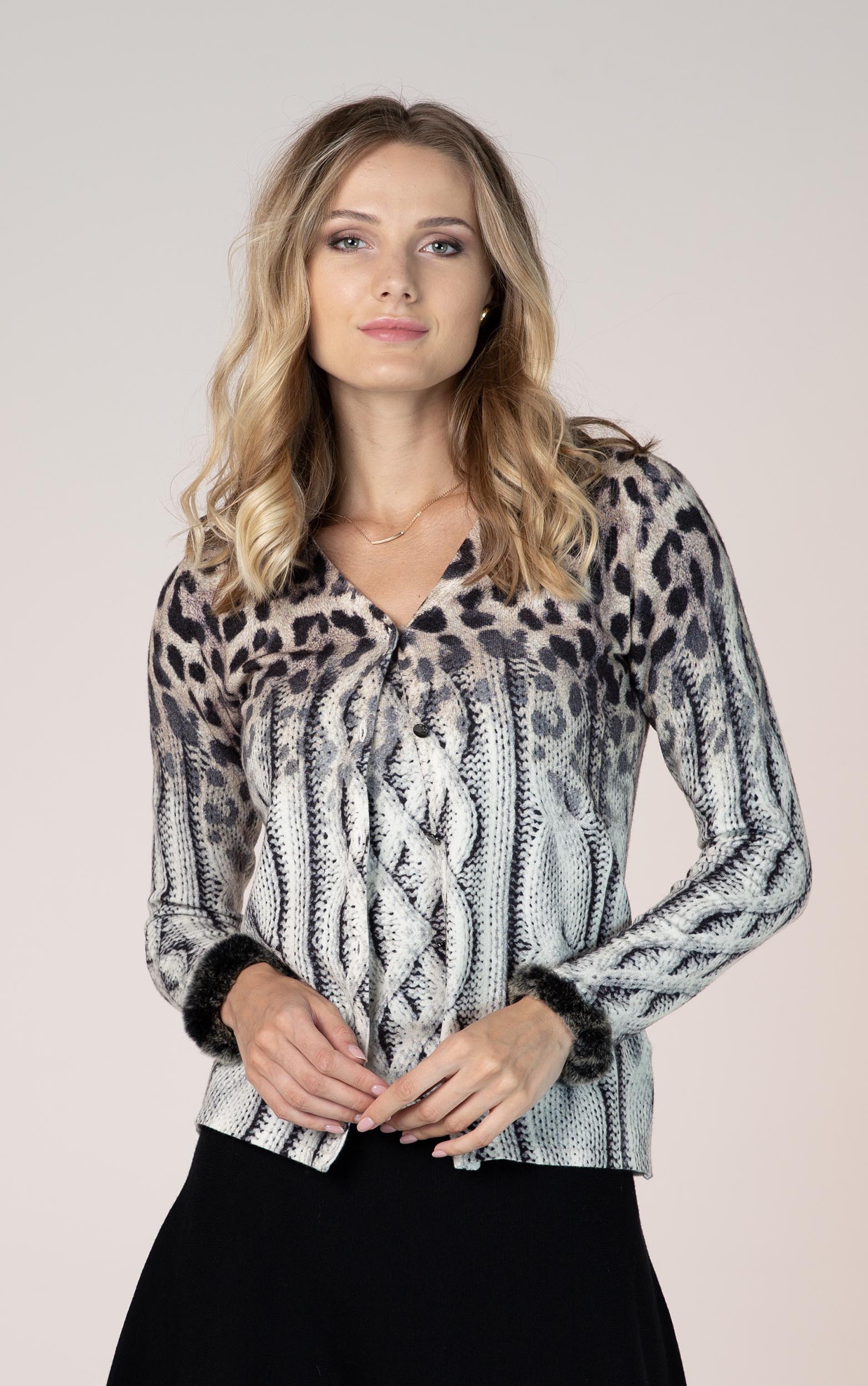 Twinset mit Animalprint
