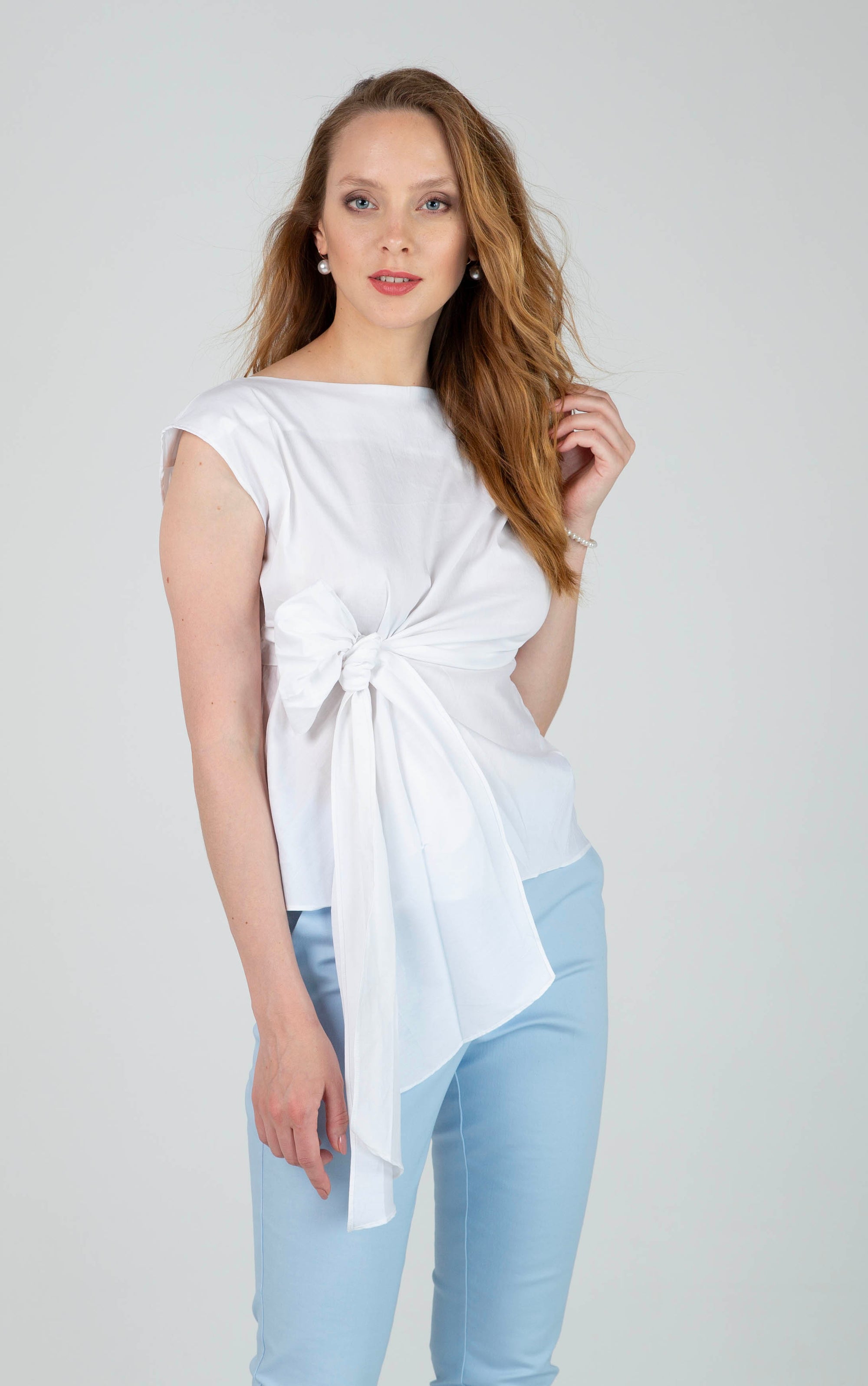 Bluse mit Schleife