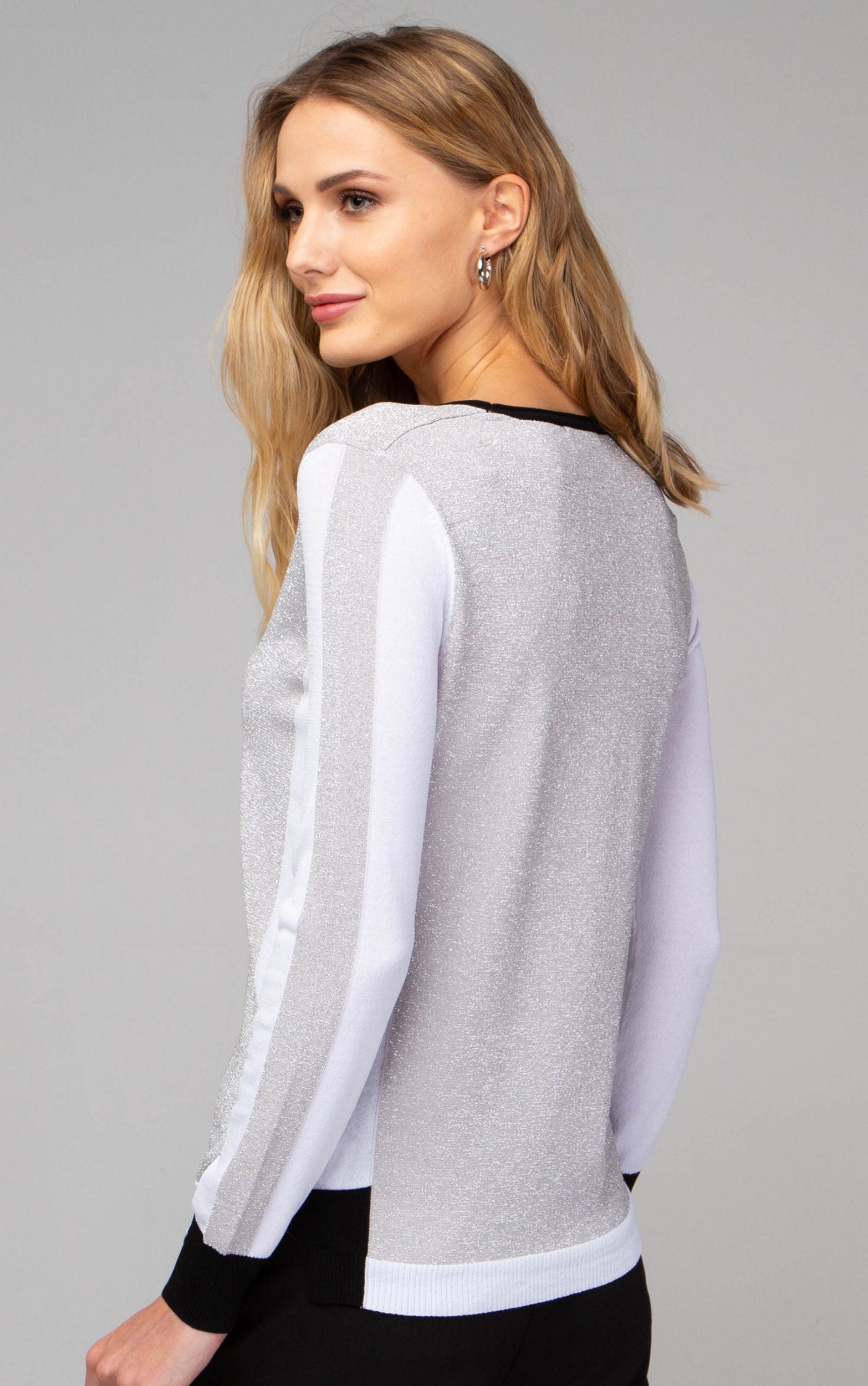 Strickpullover mit Glitzerdetails
