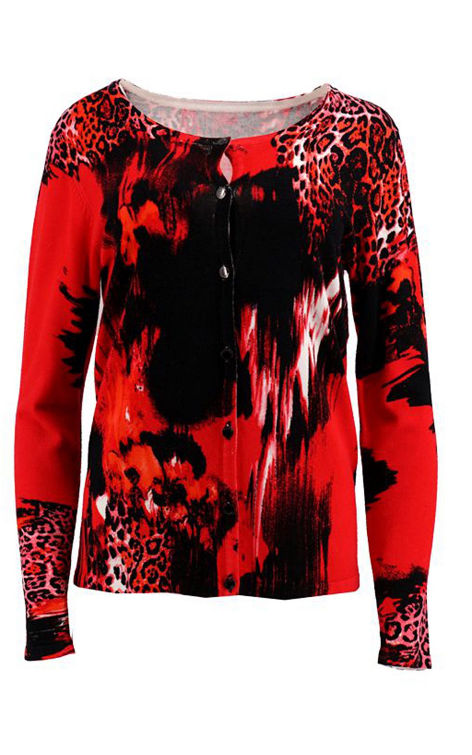 Twinset mit abstraktem Animal-Print