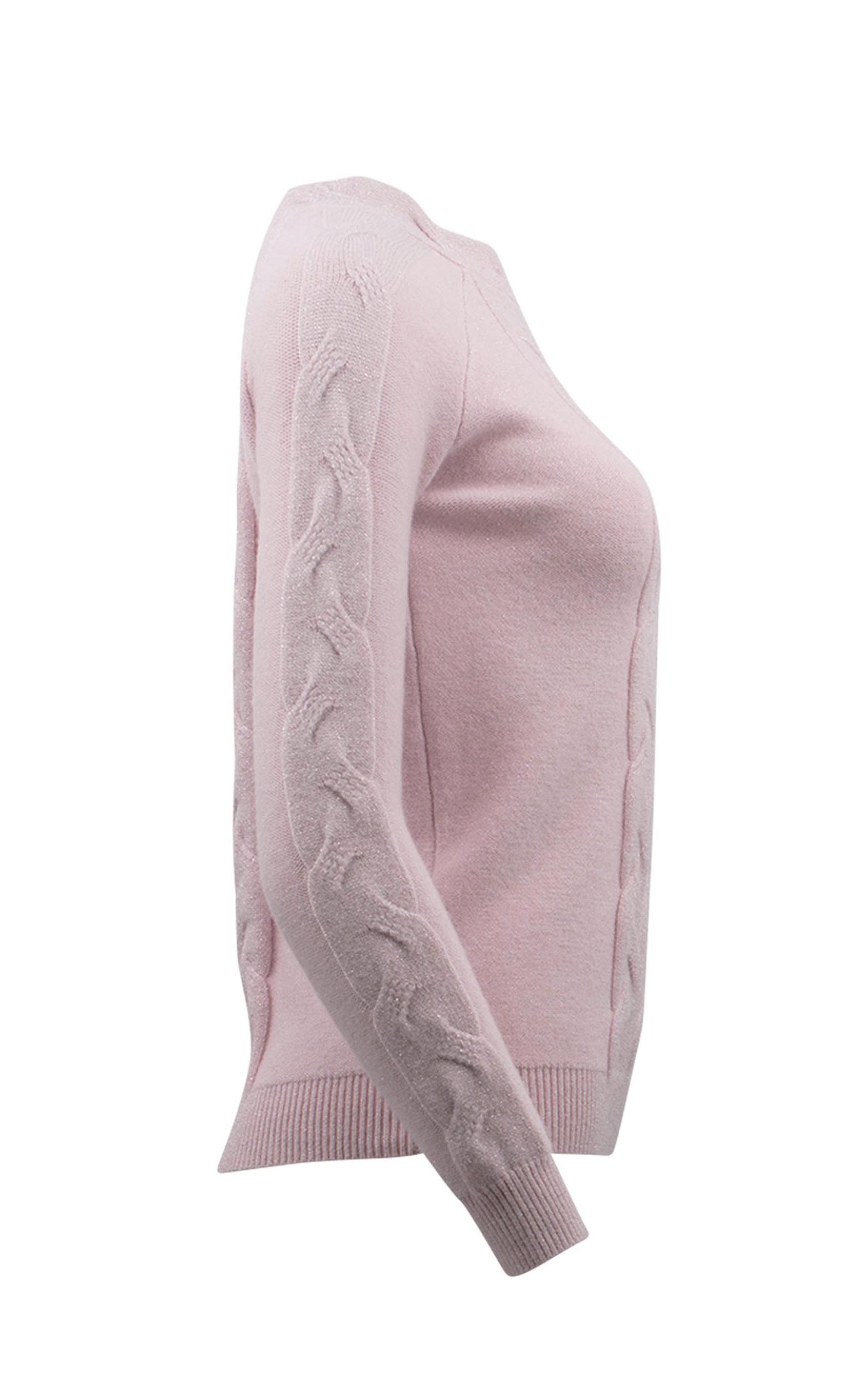 Pullover mit Zopfmusterstrick