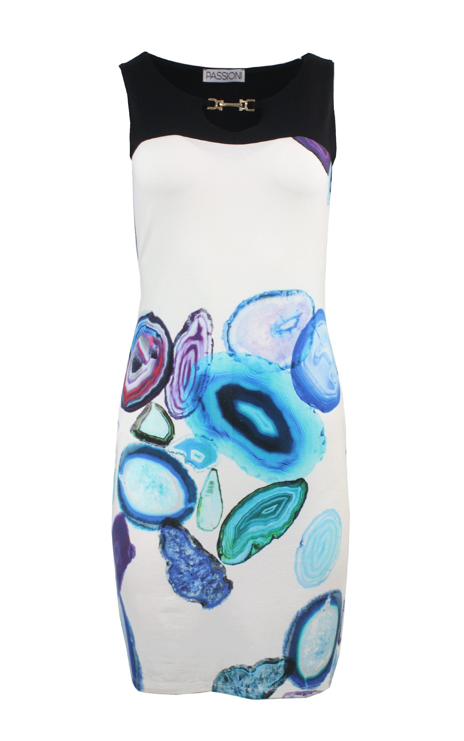 Overknee-Kleid mit Print
