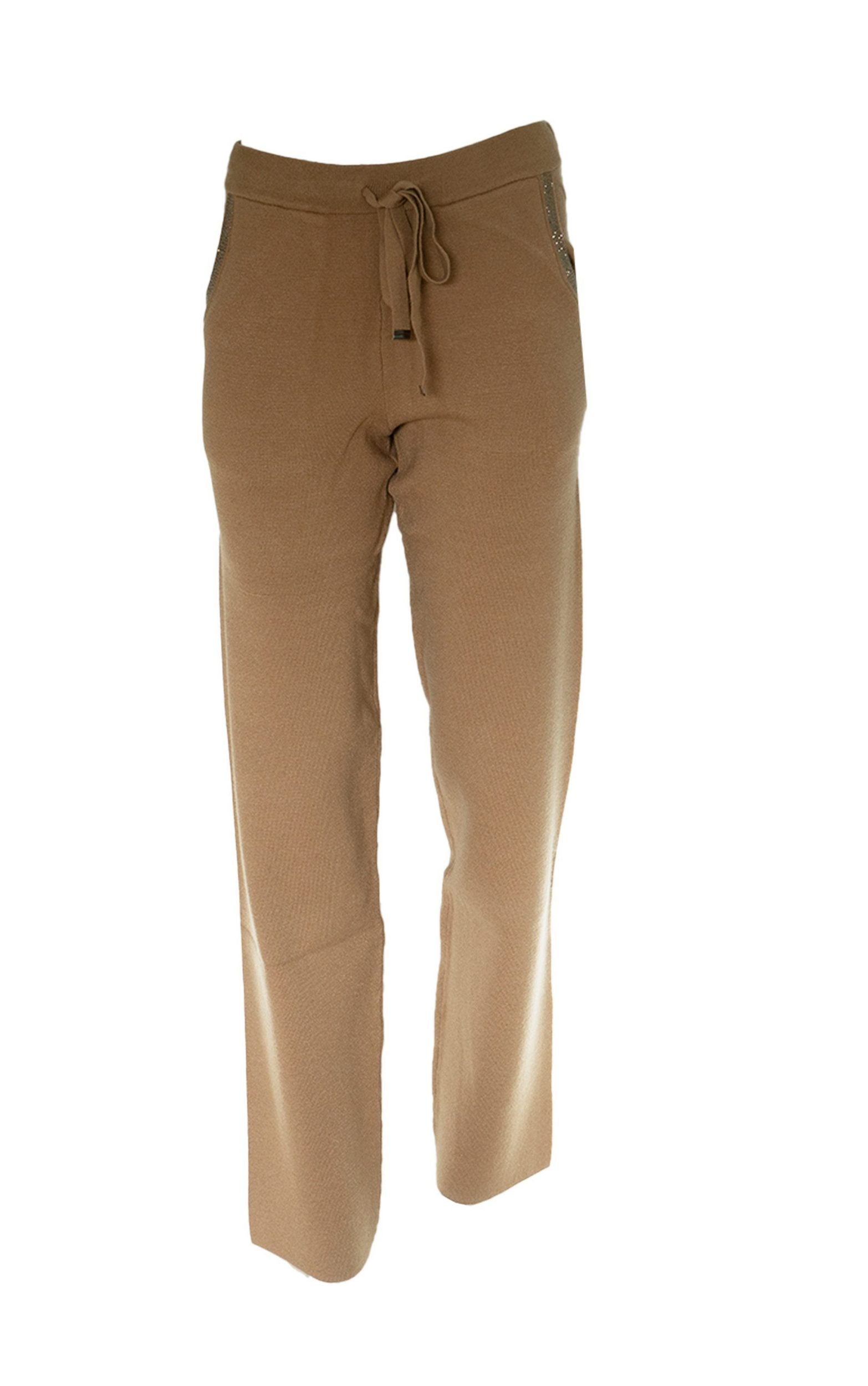 Strickhose mit Strassdetails