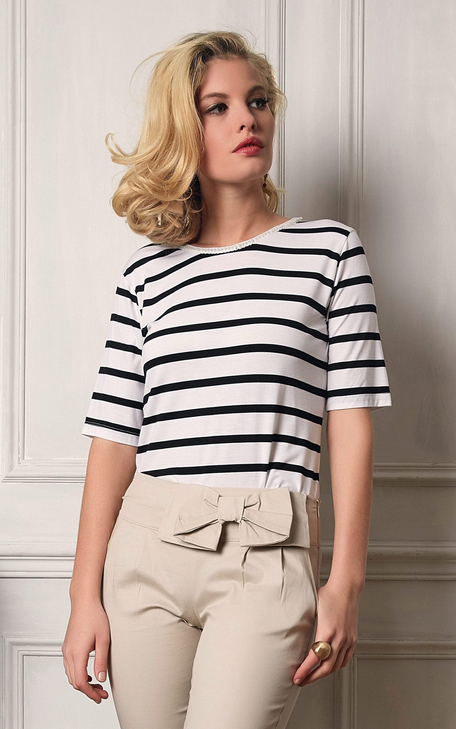 T-Shirt mit Ringel-Muster