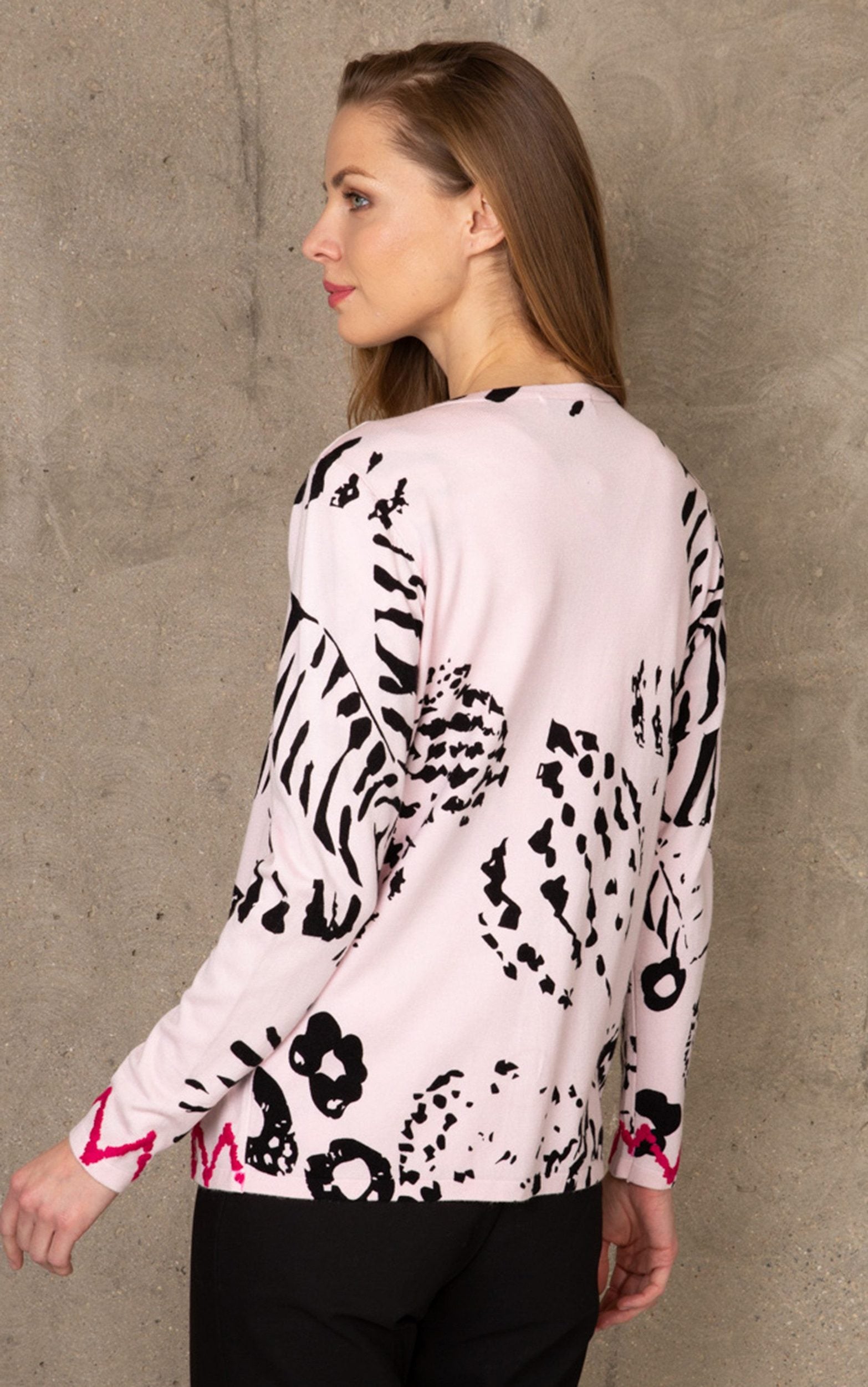 Twinset mit abstraktem mixed Print Design