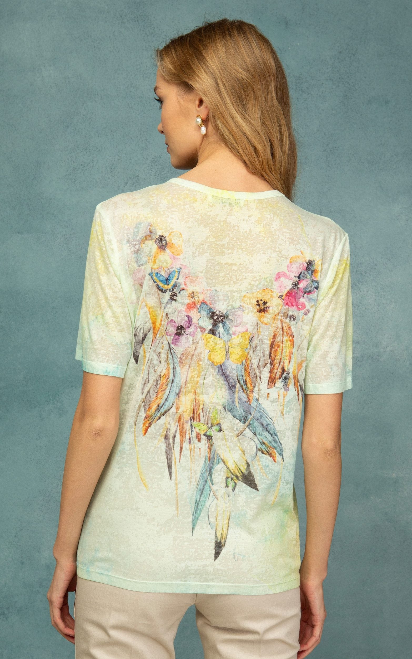 T-Shirt mit Blumenprint