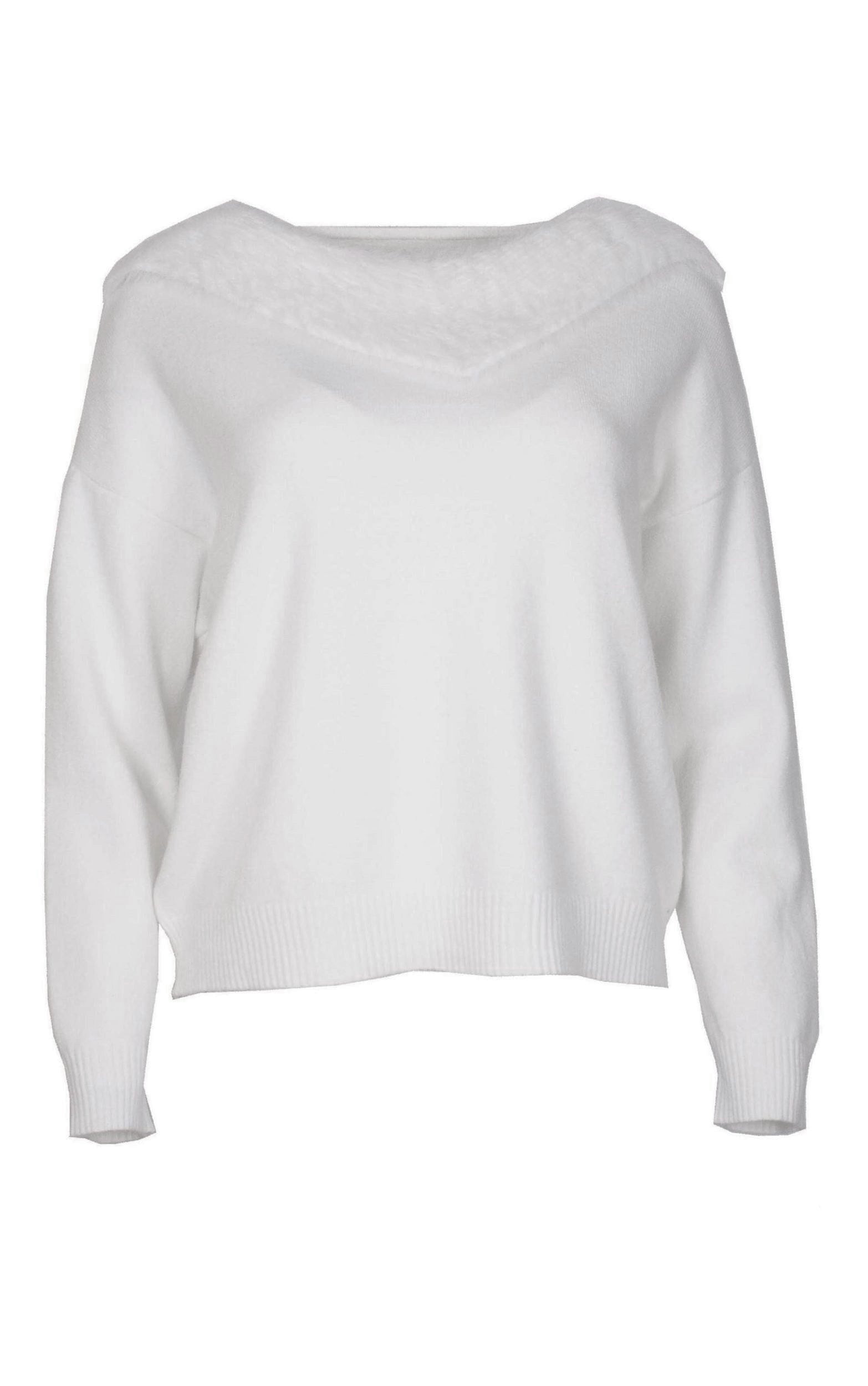 Boxy Pullover mit dekorativem Kragen