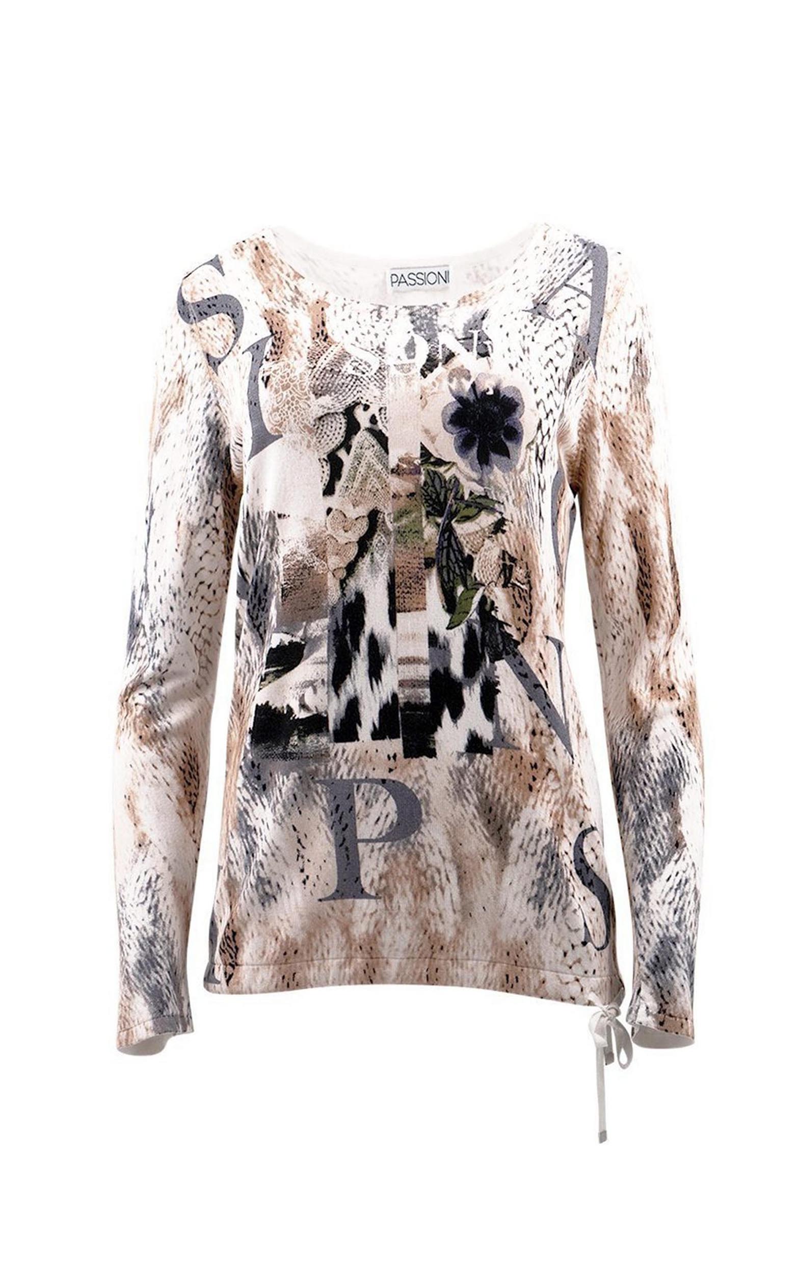 Pullover mit Placement-Print