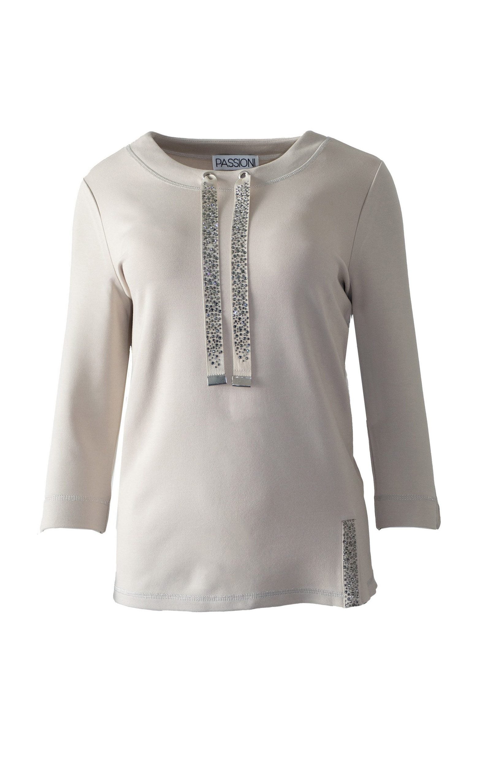 Sweatshirt mit Strassdetails