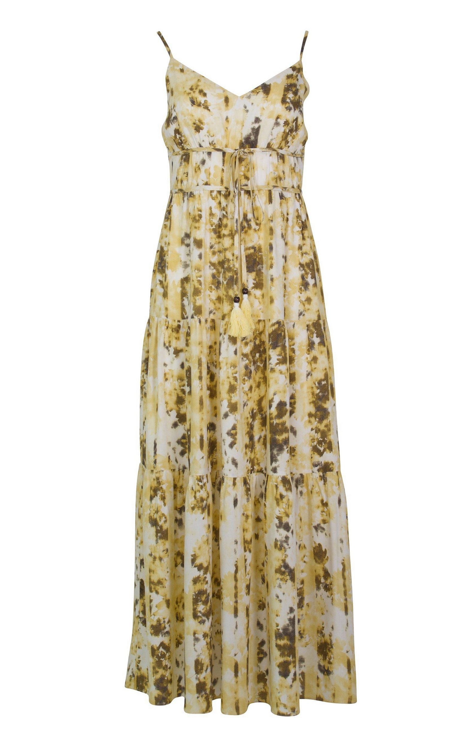 Maxikleid mit sommerlichem Batikprint