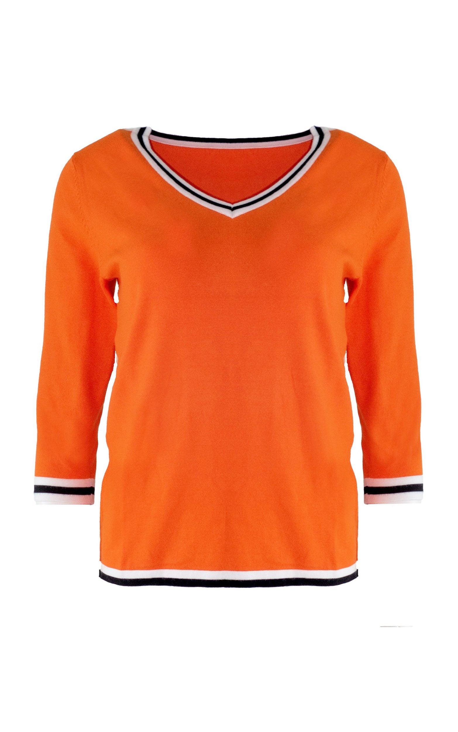 Pullover mit Kontrast Details