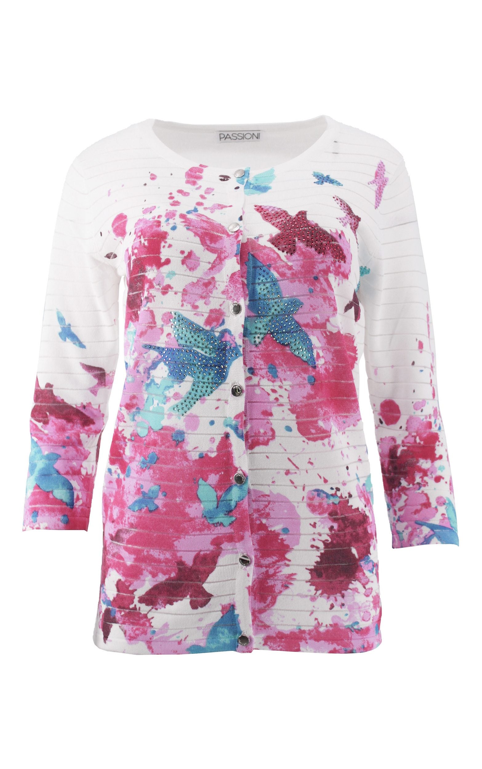 Twinset mit abstraktem Muster