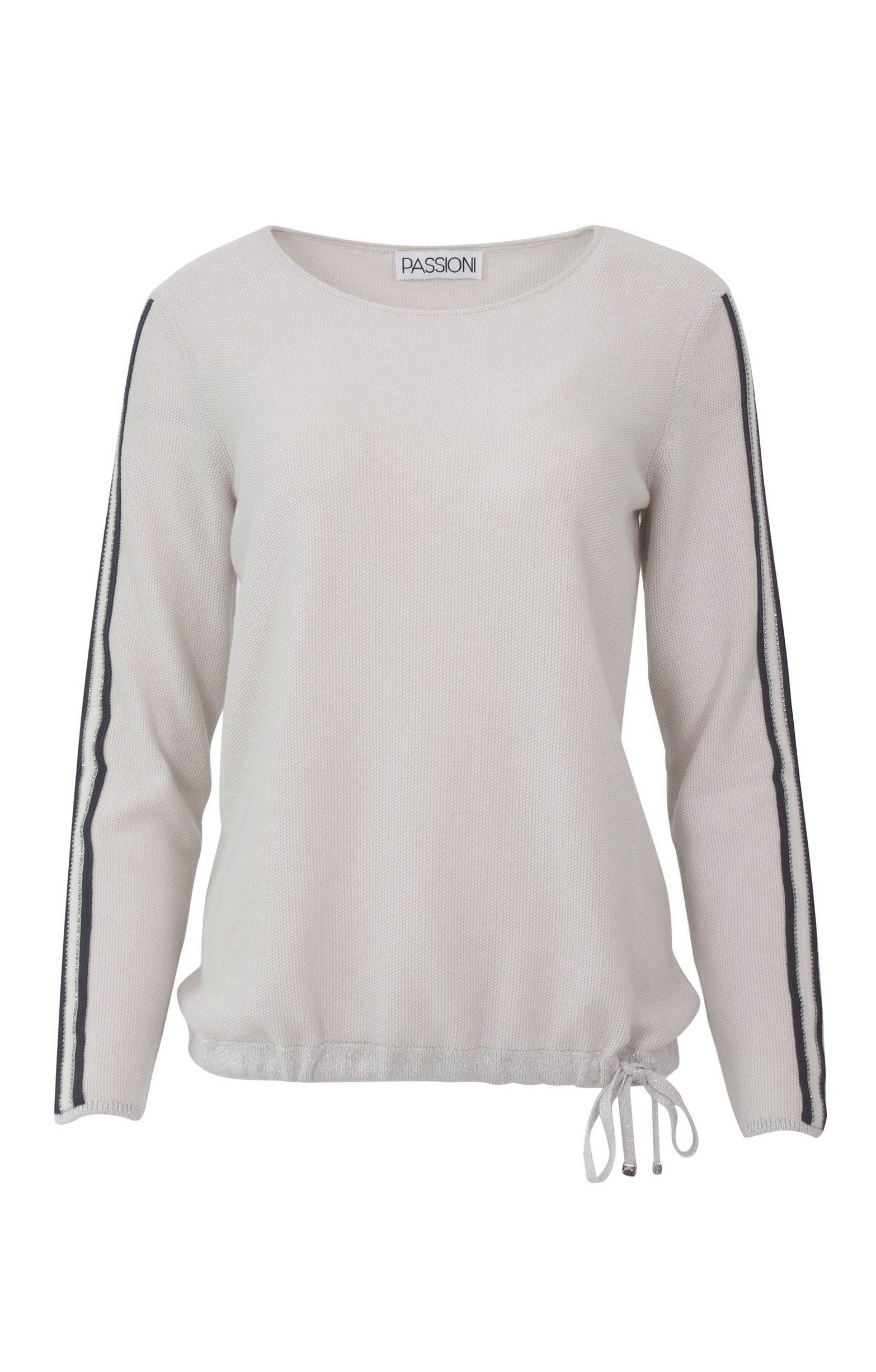 Pullover mit Glitzerstreifen