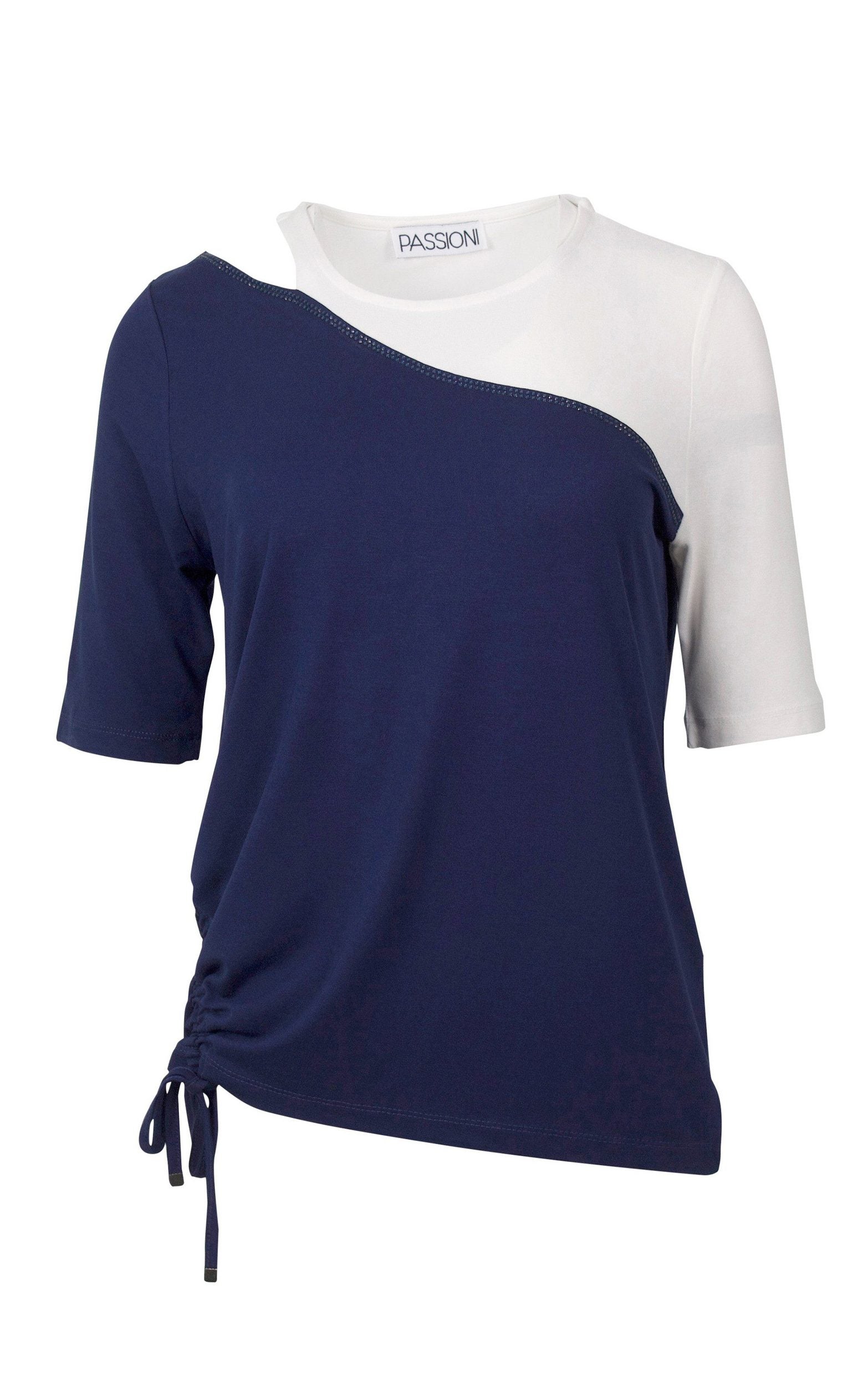 T-Shirt im asymmetrischem Schnitt
