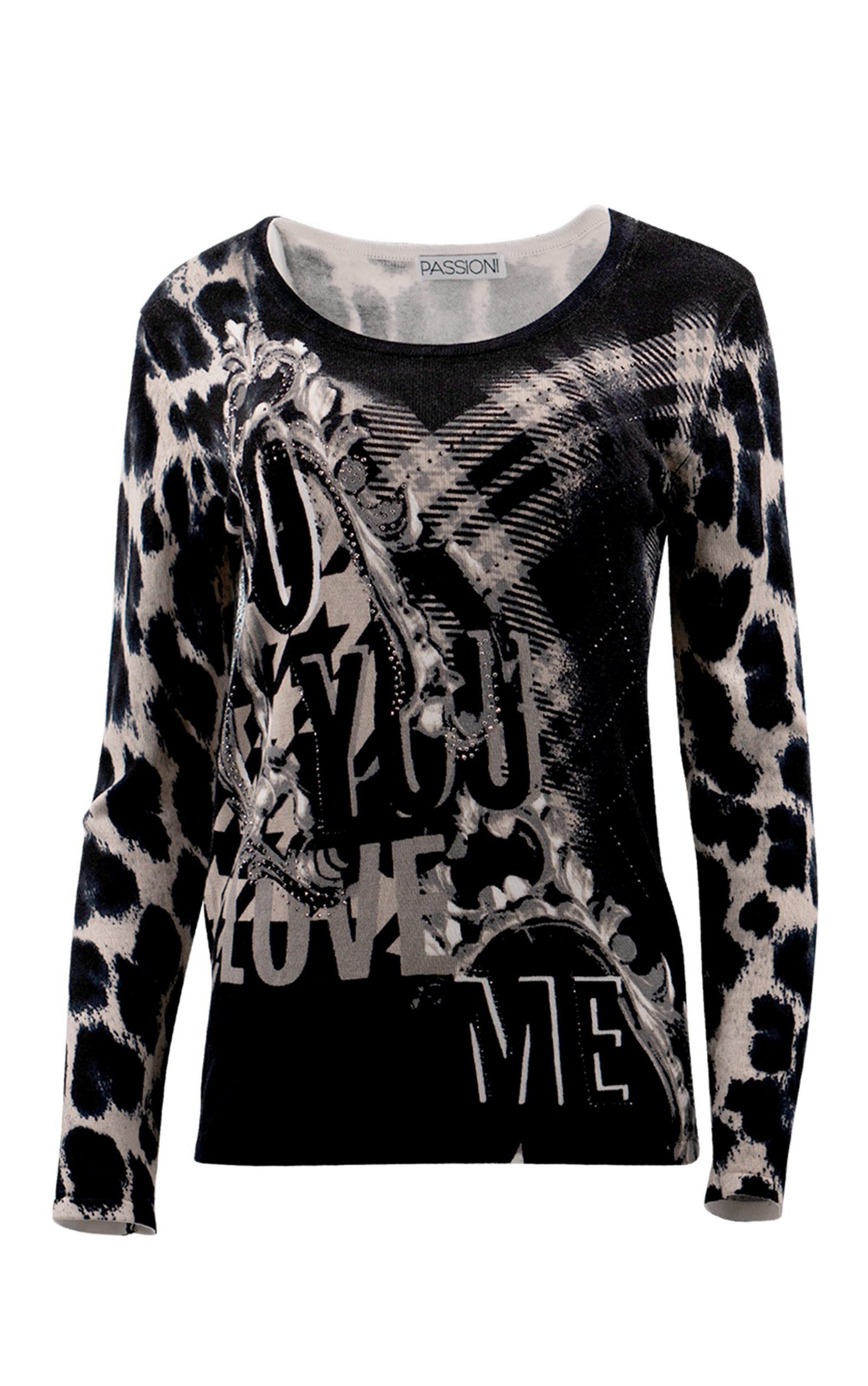 Statement Pullover im Mustermix