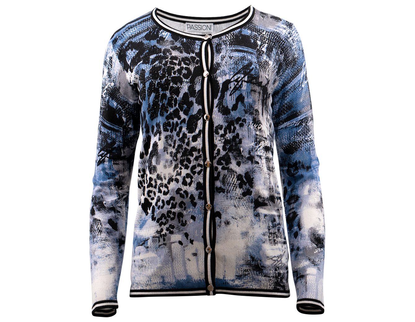 Twinset mit modischem Leopardenmuster