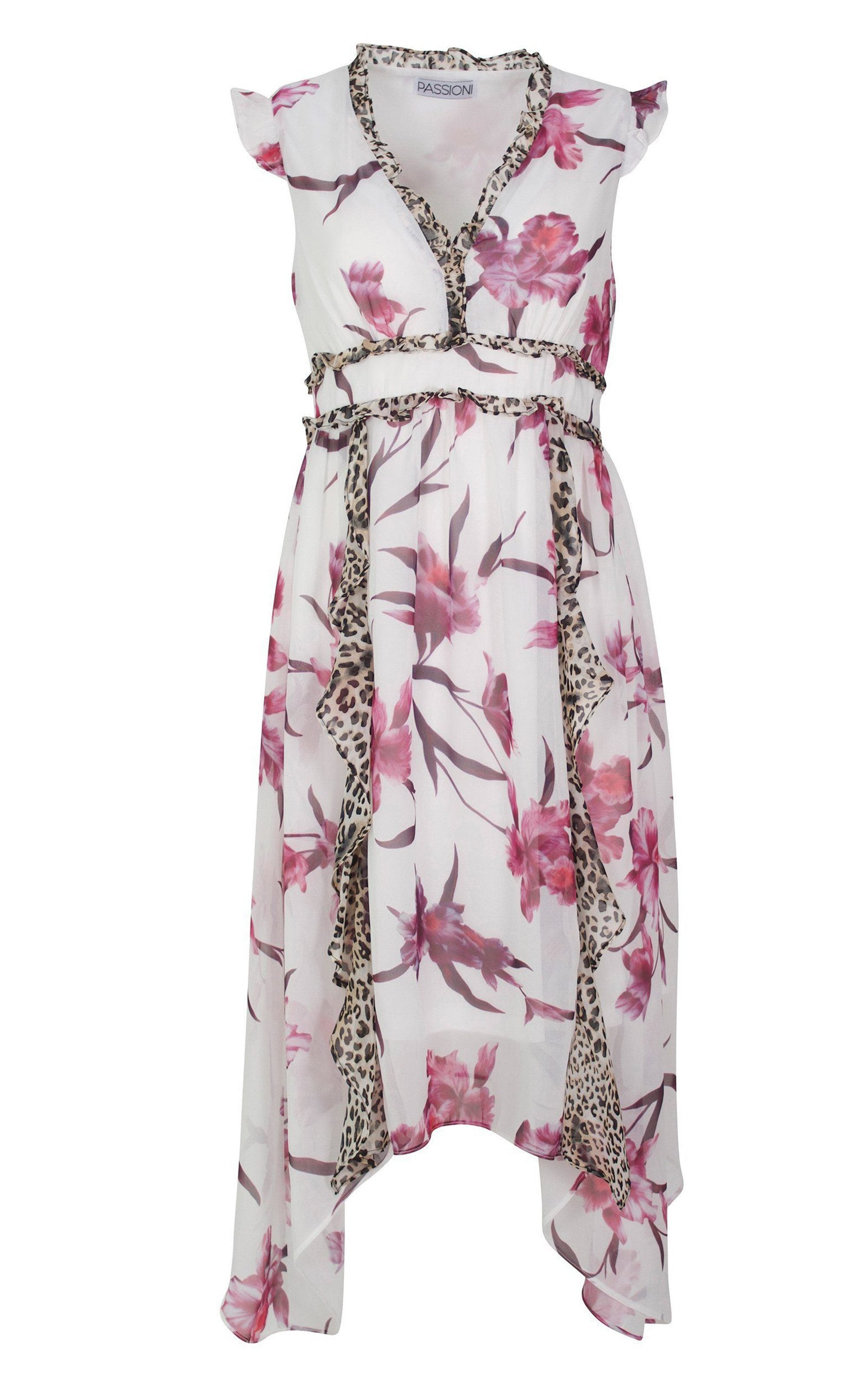 Druckkleid Elegantes Kleid im Mustermix