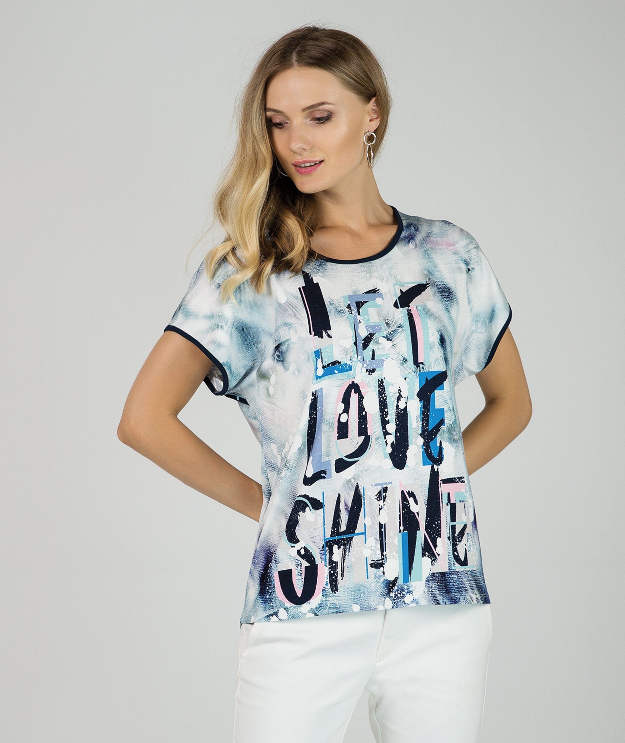 T-Shirt mit Statement-Print