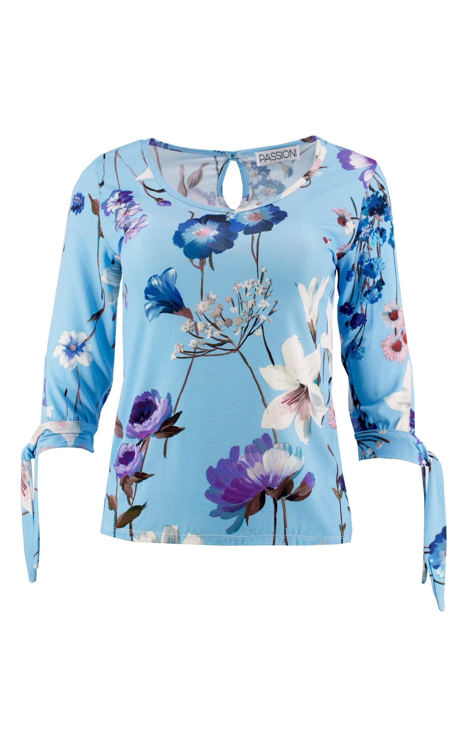 Bluse mit 3/4-Ärmeln