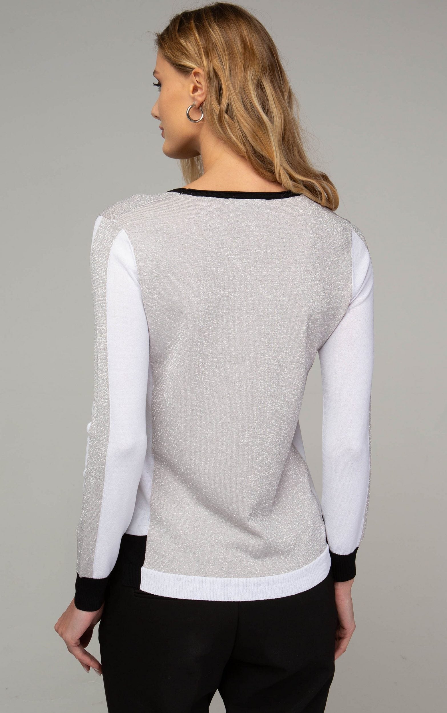 Strickpullover mit Glitzerdetails