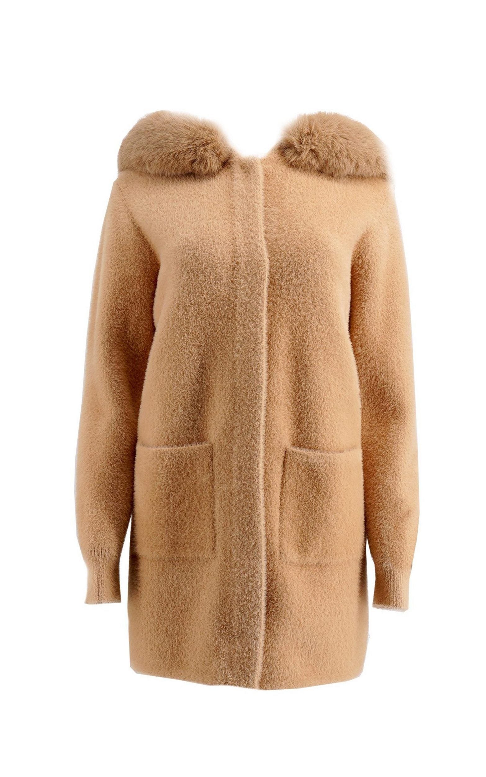 Winterjacke mit weicher Webpelz-Kapuze