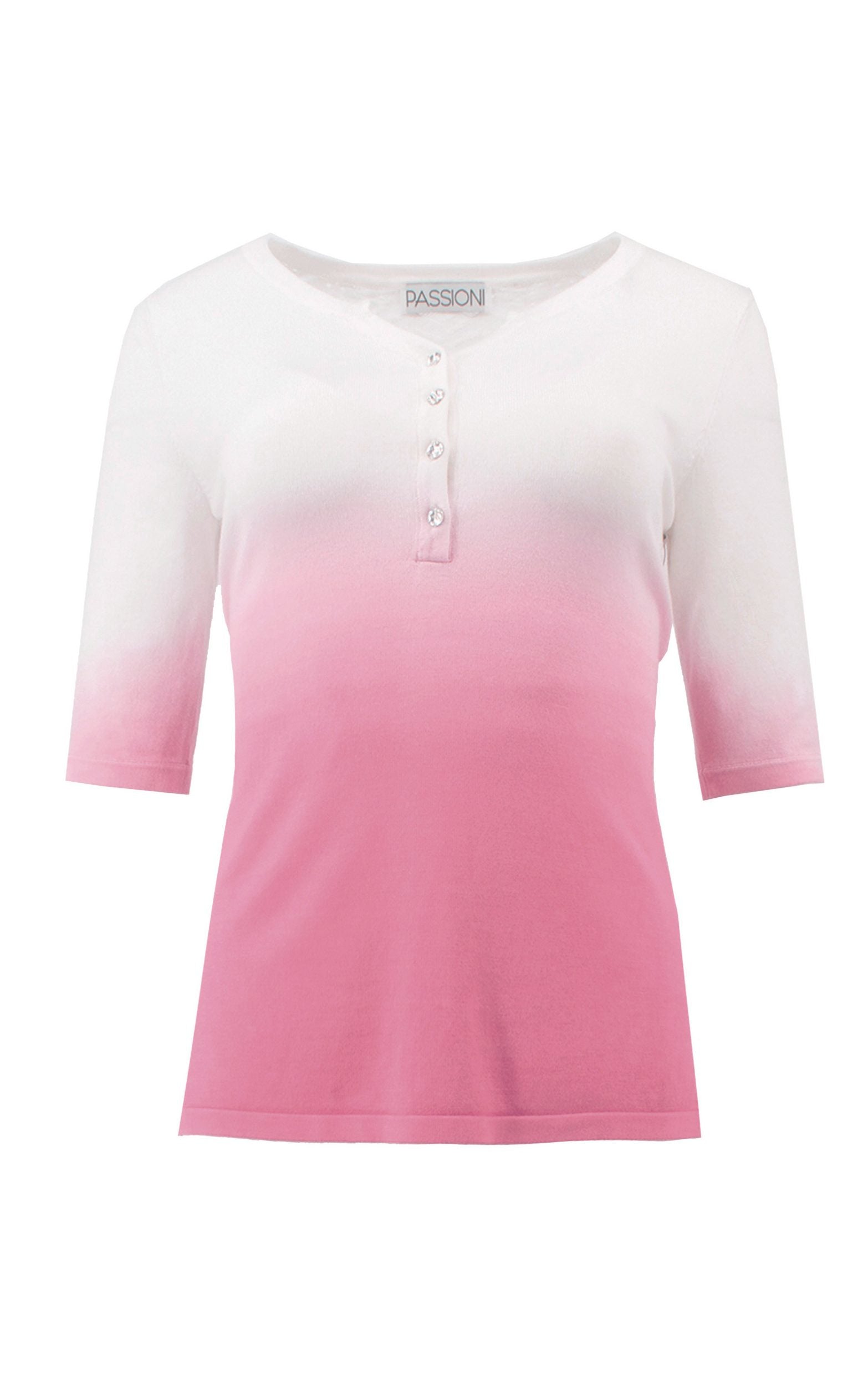 Shirt mit Farbverlauf und Glitzerknöpfen