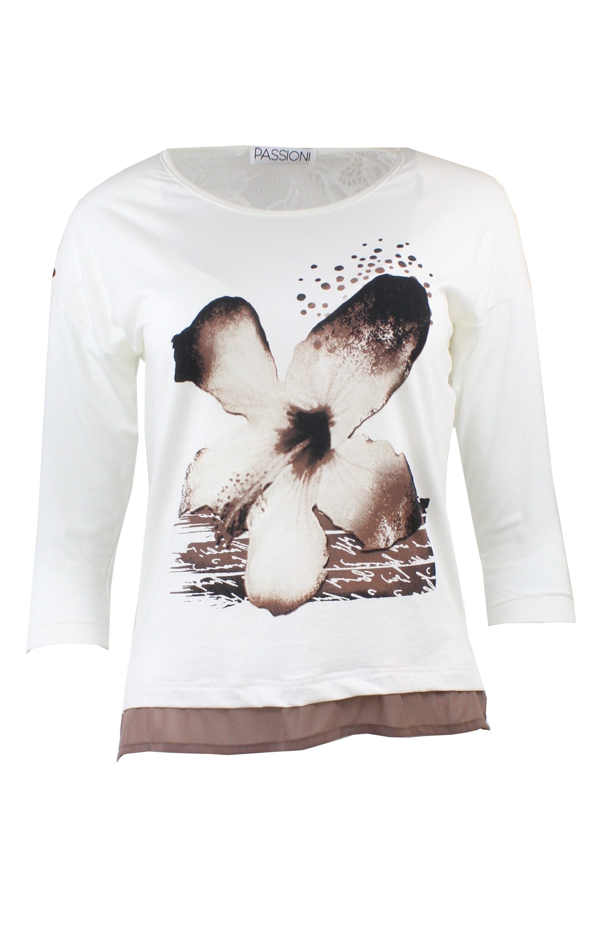 T-Shirt mit grafischem Blumendruck