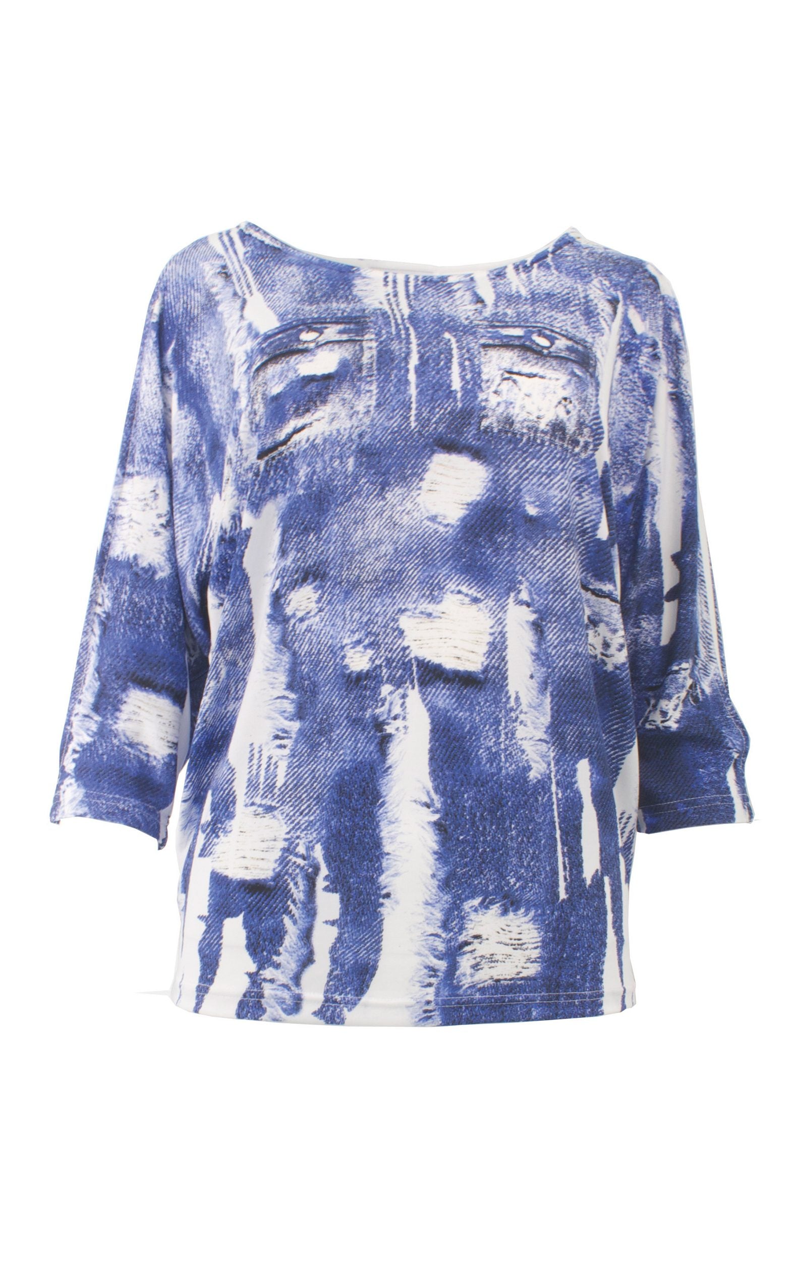 T-Shirt in Jeans-Optik