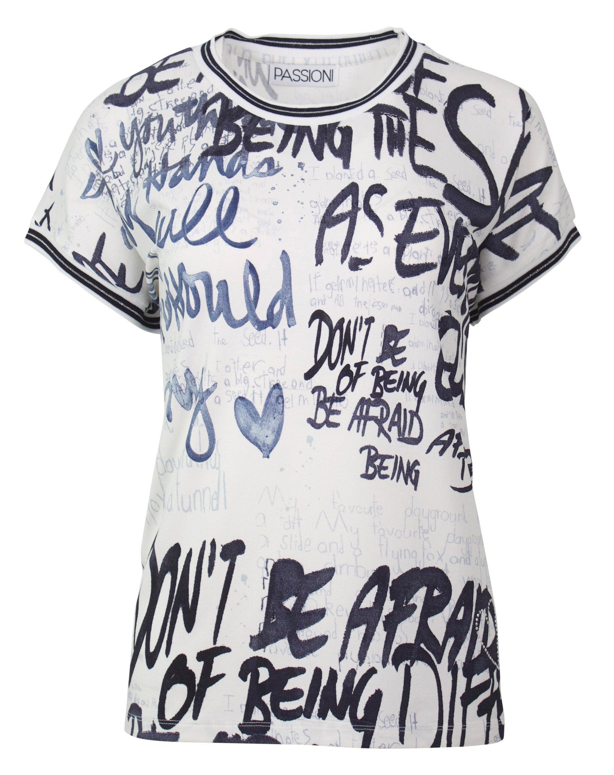 T-Shirt mit Textprint