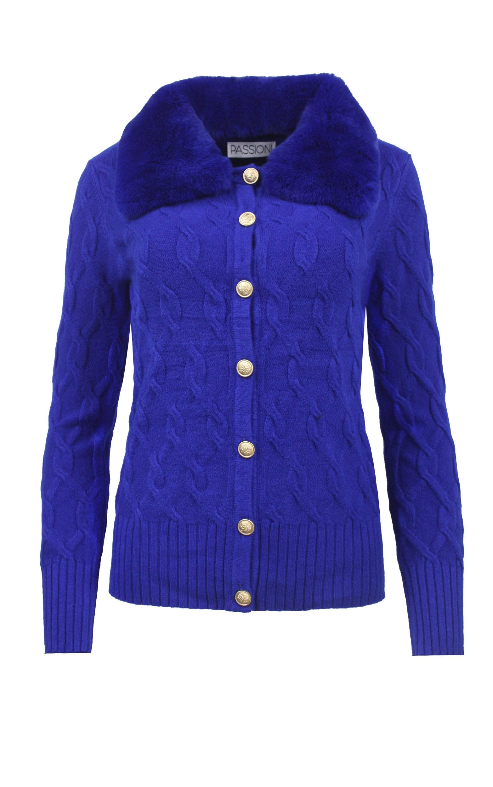 Cardigan mit abnehmbarem Kragen