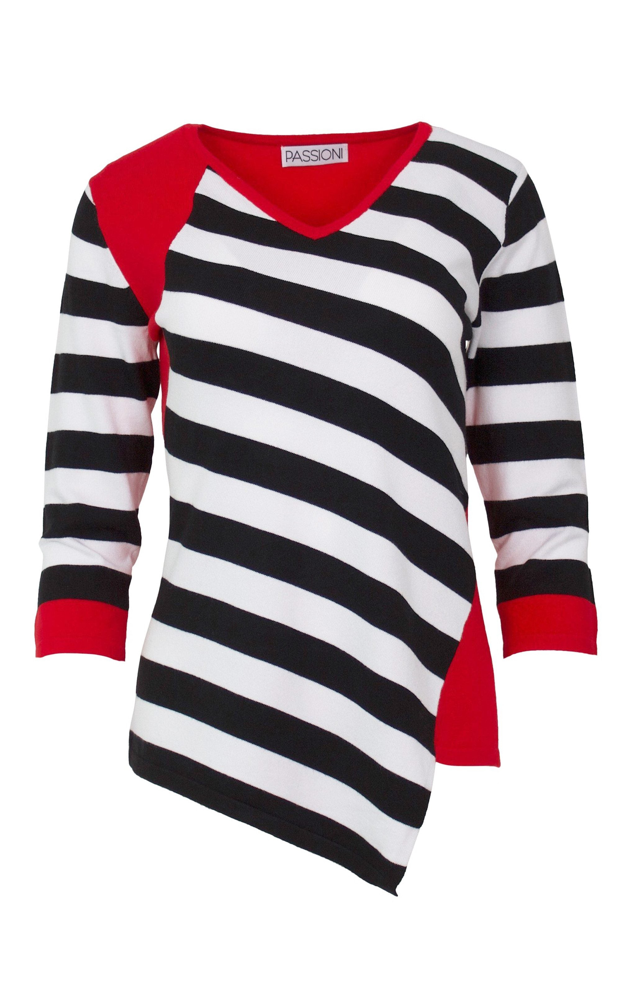 Pullover mit asymmetrischem Saum