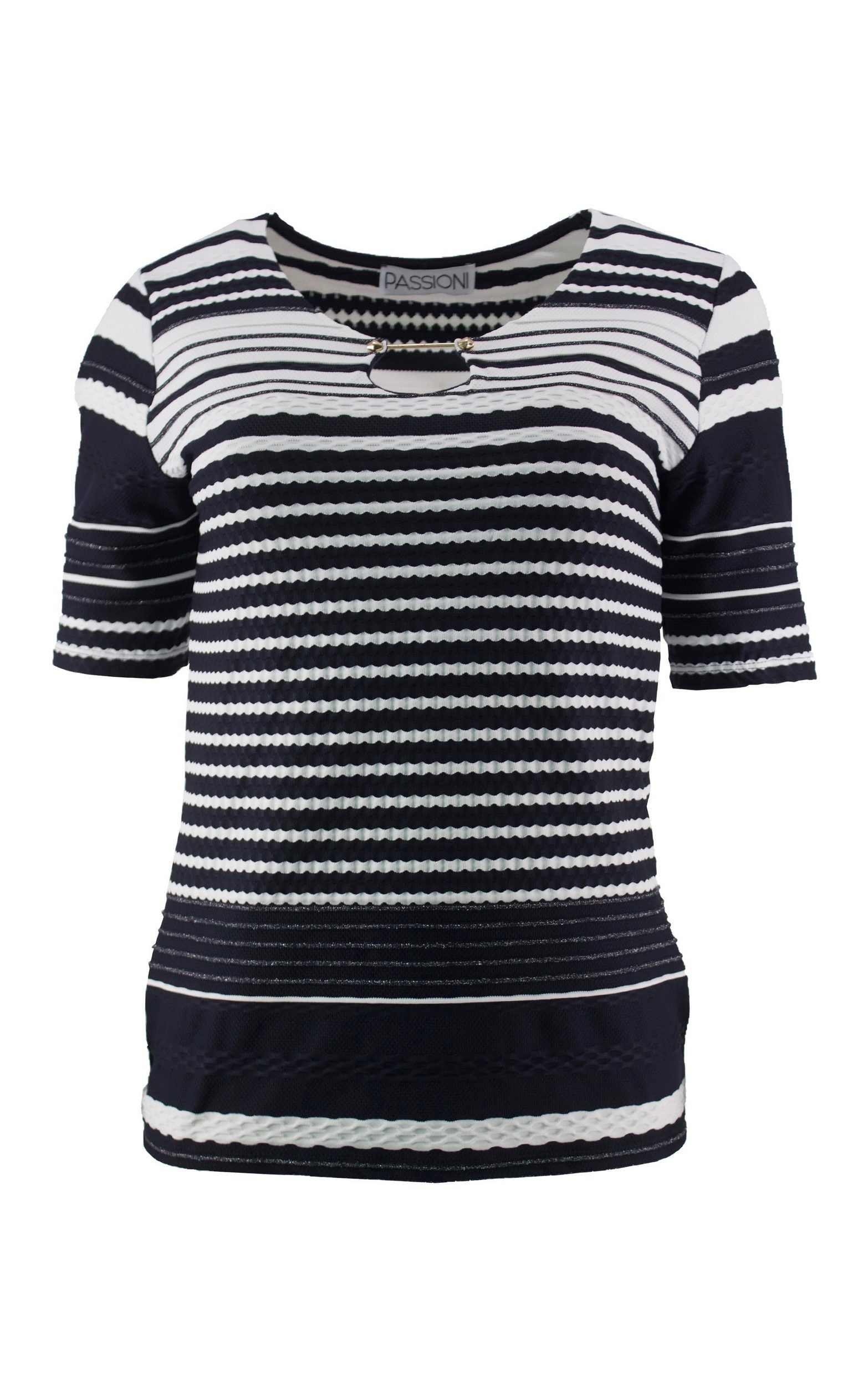 T-Shirt mit Verschlussdetail