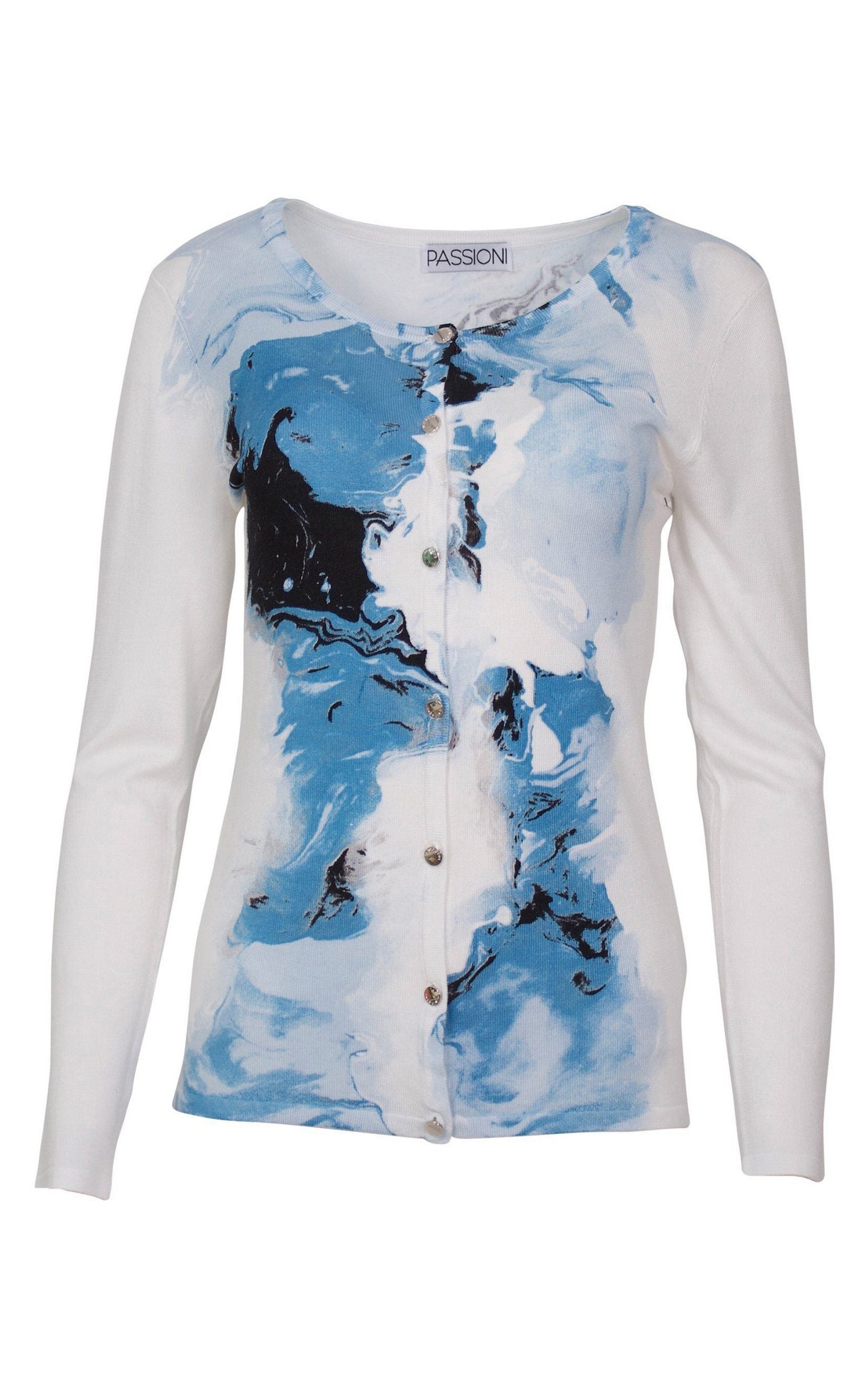 Twinset mit abstraktem Wasserprint