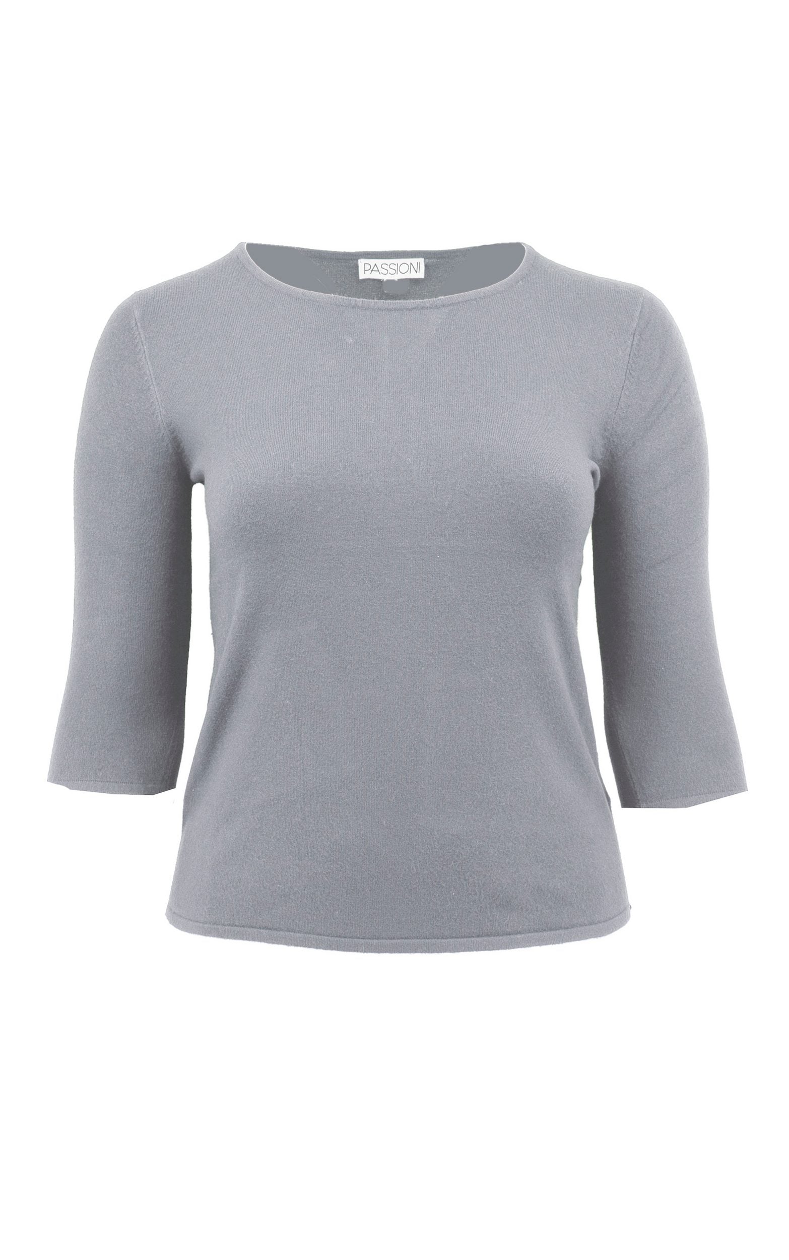 Basic-Pullover mit 3/4-Ärmeln