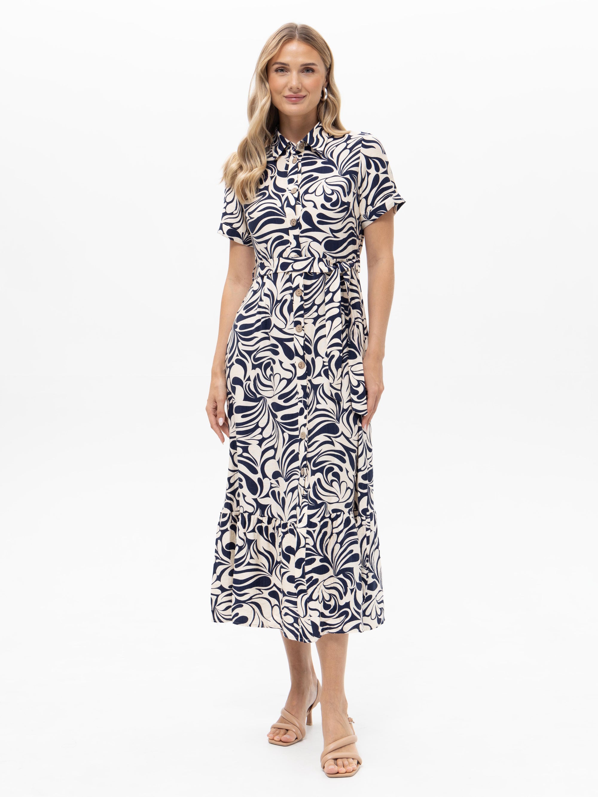 Sommerkleid mit Grafik-Muster