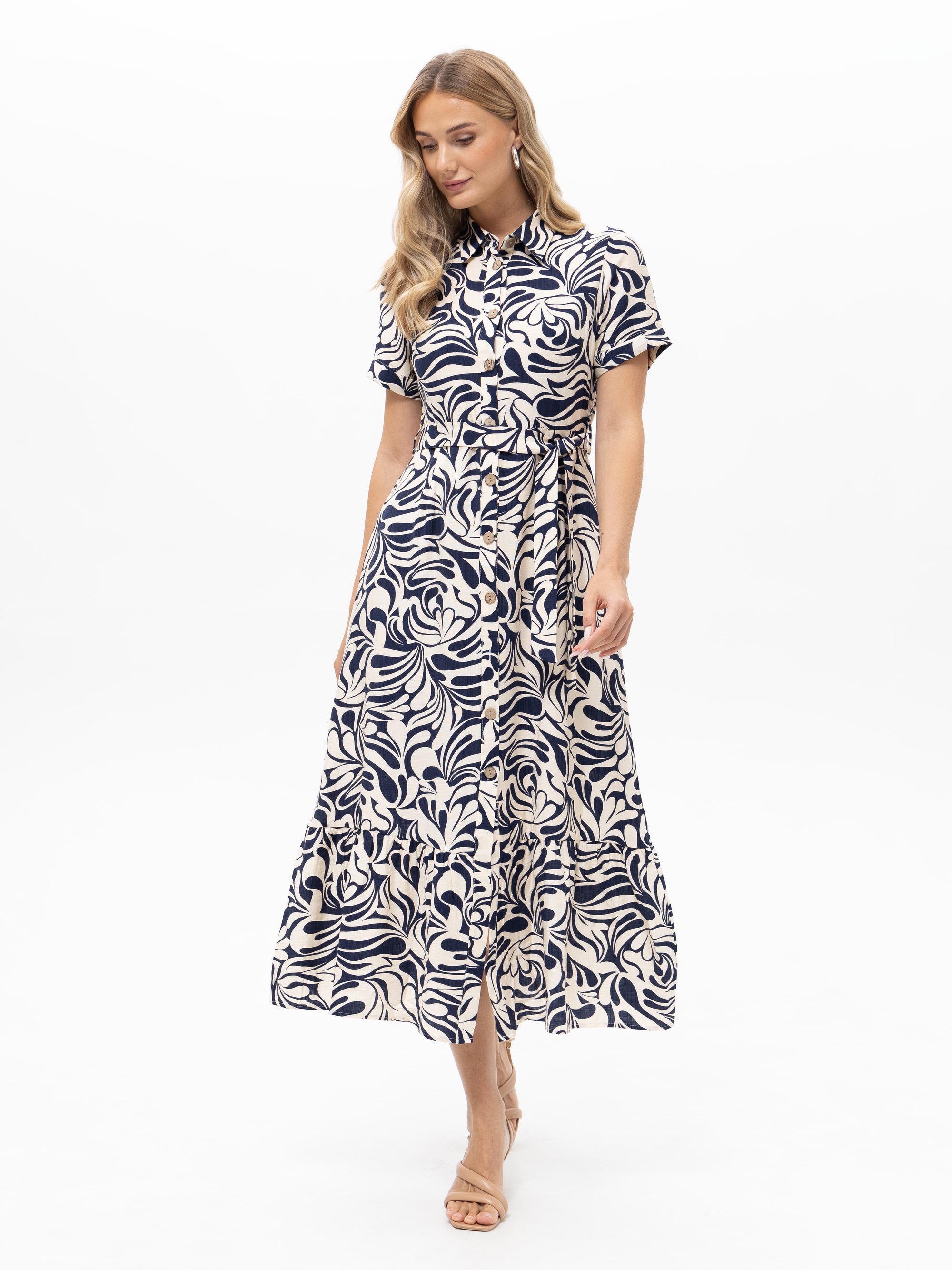 Sommerkleid mit Grafik-Muster